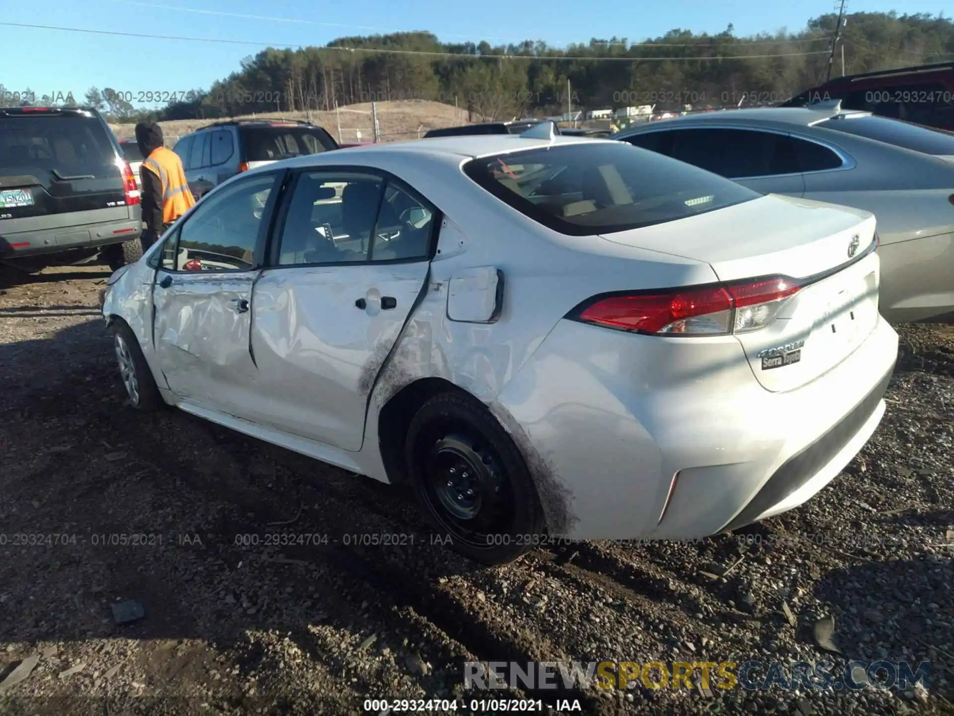 3 Photograph of a damaged car JTDEPRAE0LJ108231 TOYOTA COROLLA 2020