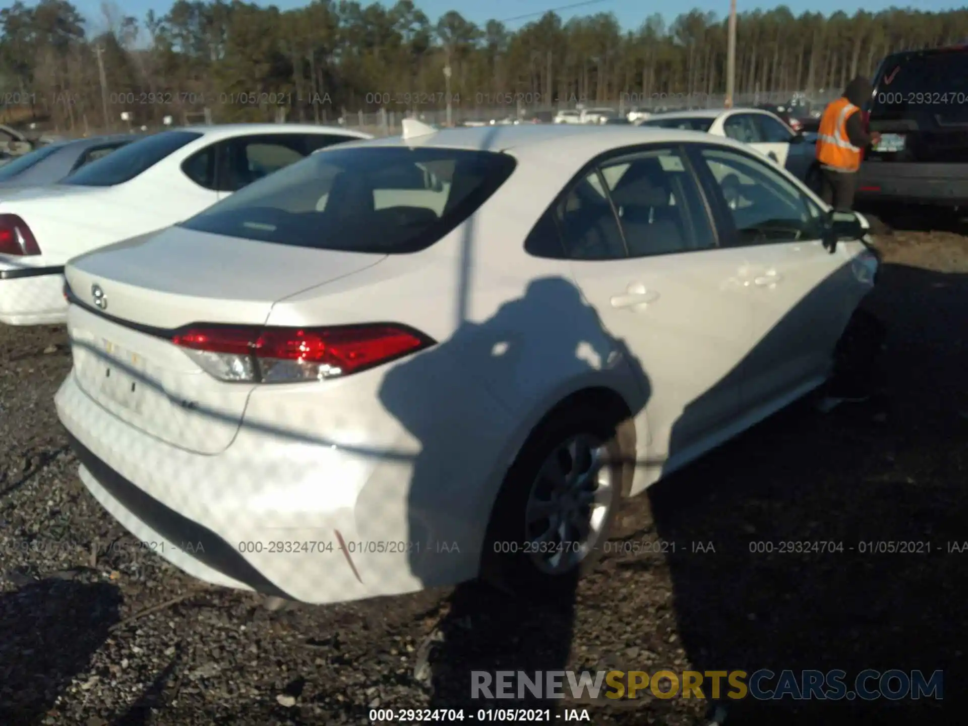 4 Photograph of a damaged car JTDEPRAE0LJ108231 TOYOTA COROLLA 2020