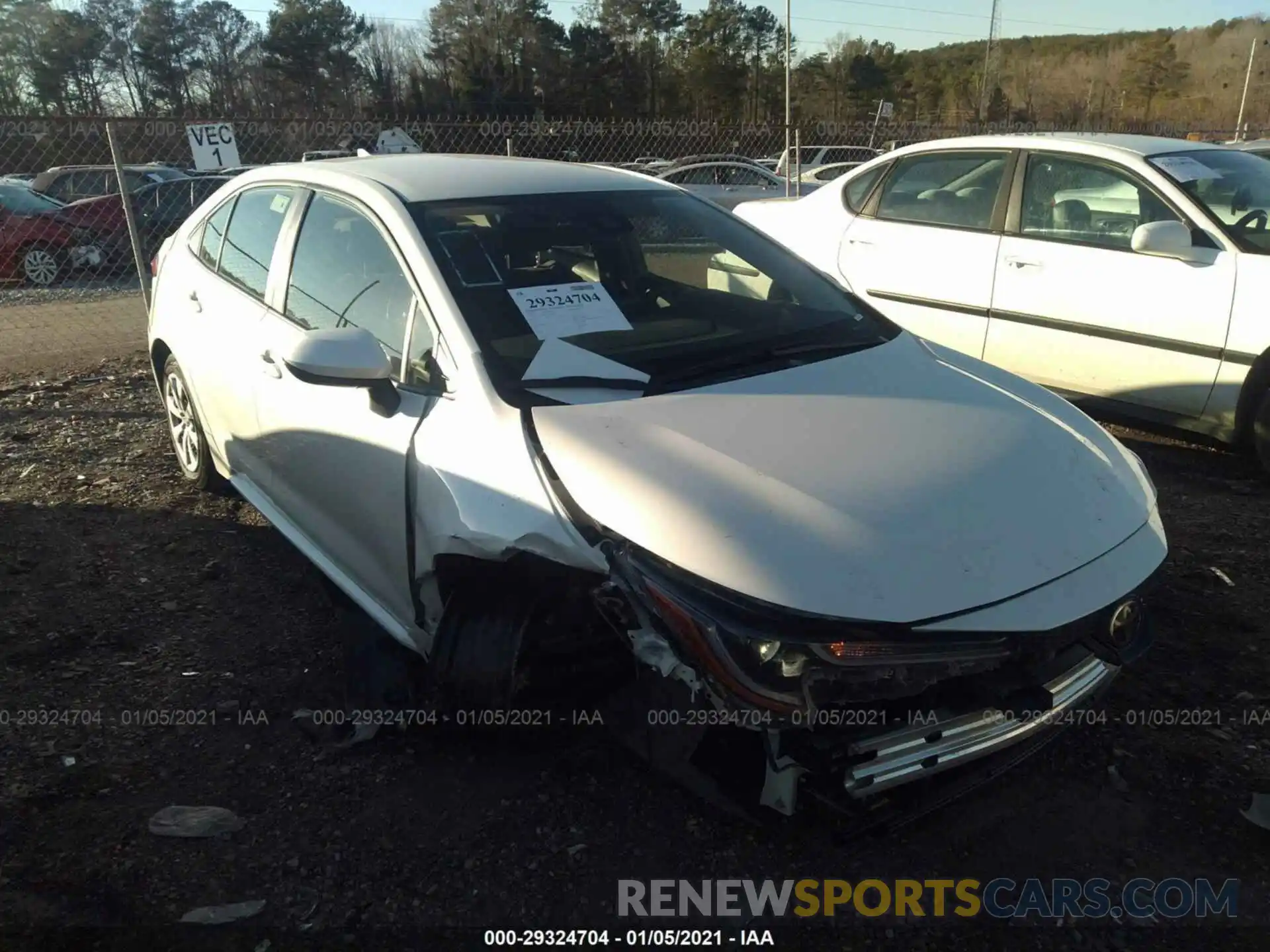 6 Photograph of a damaged car JTDEPRAE0LJ108231 TOYOTA COROLLA 2020