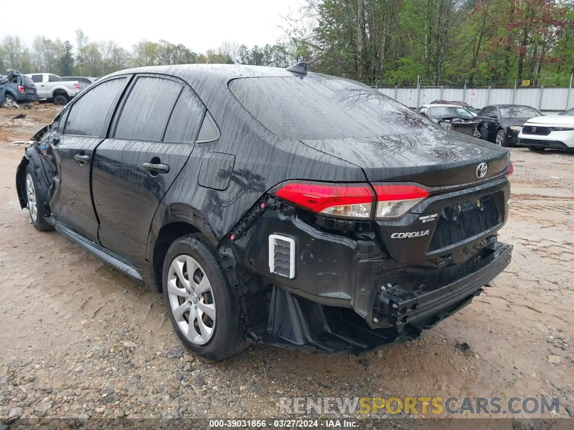 3 Photograph of a damaged car JTDEPRAE0LJ108326 TOYOTA COROLLA 2020