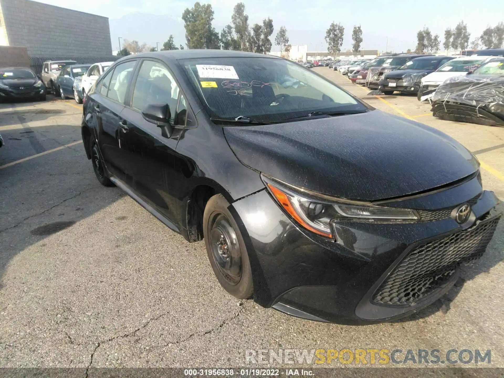 1 Photograph of a damaged car JTDEPRAE0LJ108343 TOYOTA COROLLA 2020