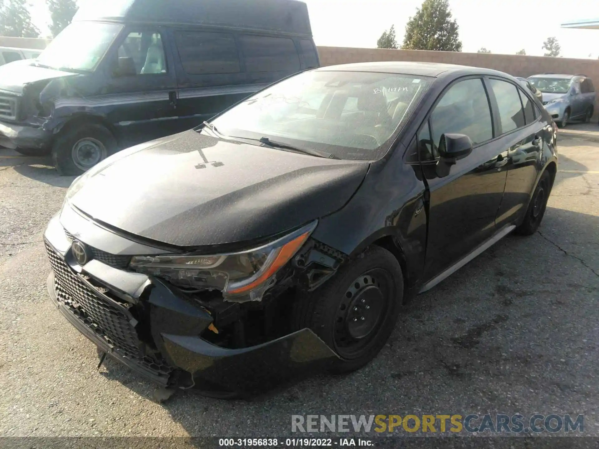 2 Photograph of a damaged car JTDEPRAE0LJ108343 TOYOTA COROLLA 2020