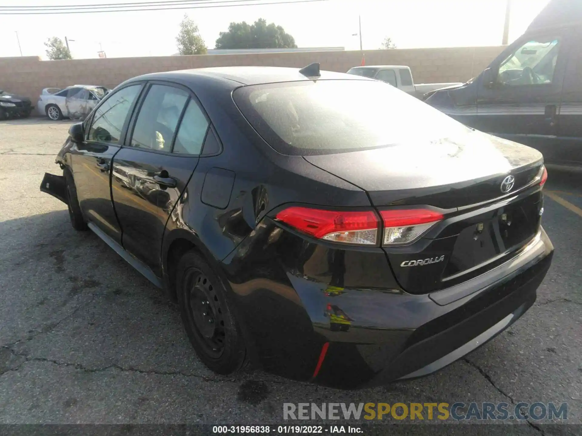 3 Photograph of a damaged car JTDEPRAE0LJ108343 TOYOTA COROLLA 2020