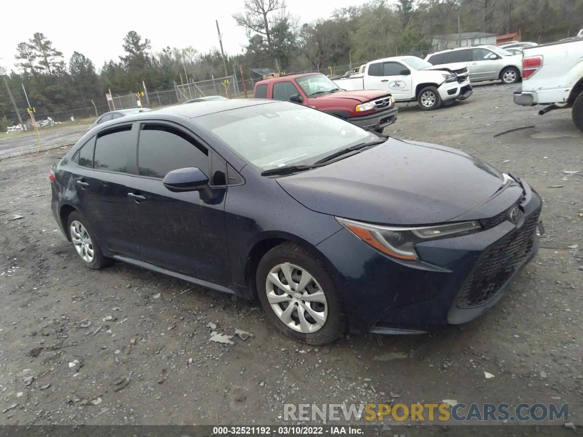 1 Photograph of a damaged car JTDEPRAE0LJ109668 TOYOTA COROLLA 2020