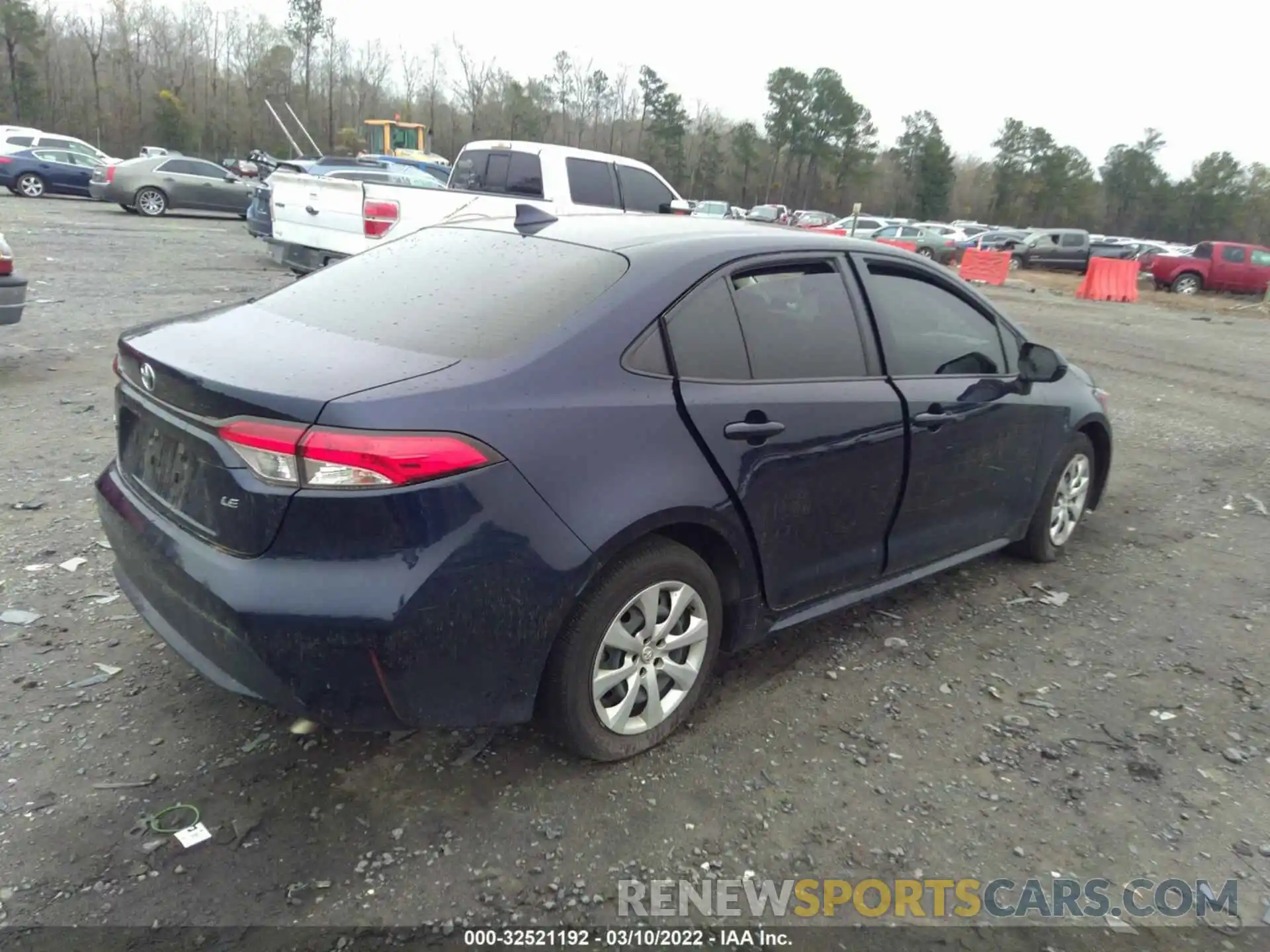 4 Photograph of a damaged car JTDEPRAE0LJ109668 TOYOTA COROLLA 2020