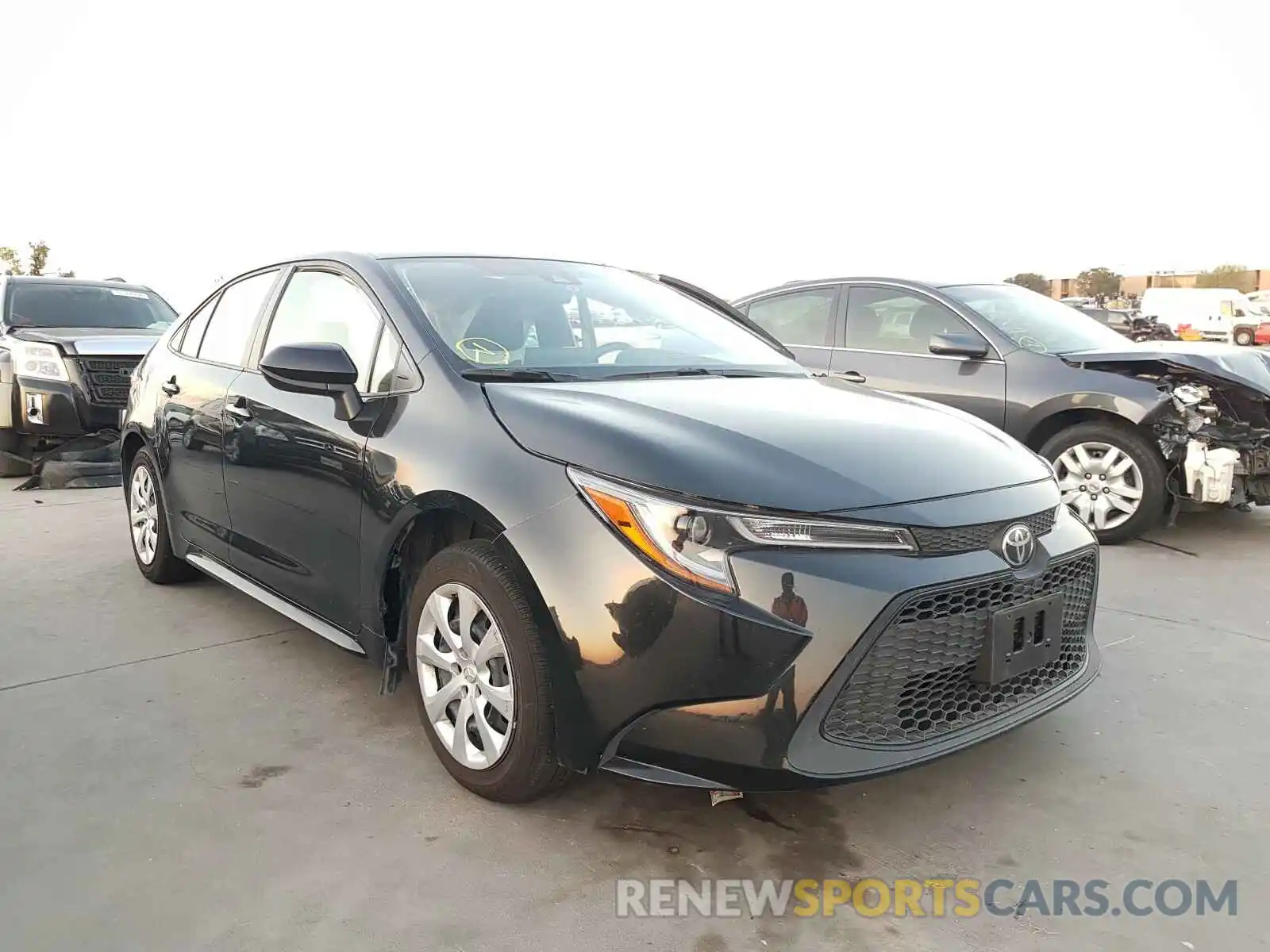 1 Photograph of a damaged car JTDEPRAE0LJ109749 TOYOTA COROLLA 2020