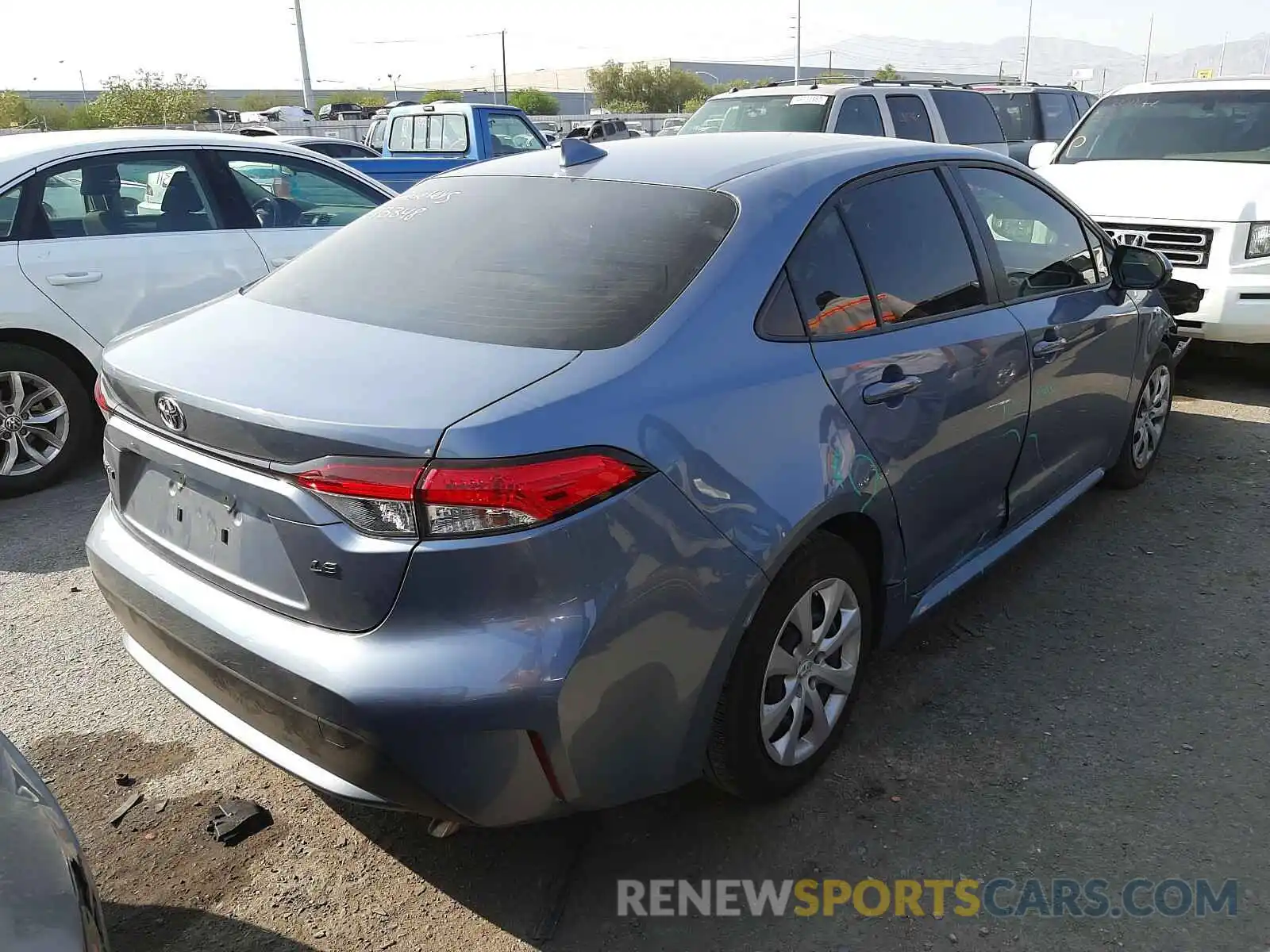 4 Photograph of a damaged car JTDEPRAE0LJ110481 TOYOTA COROLLA 2020