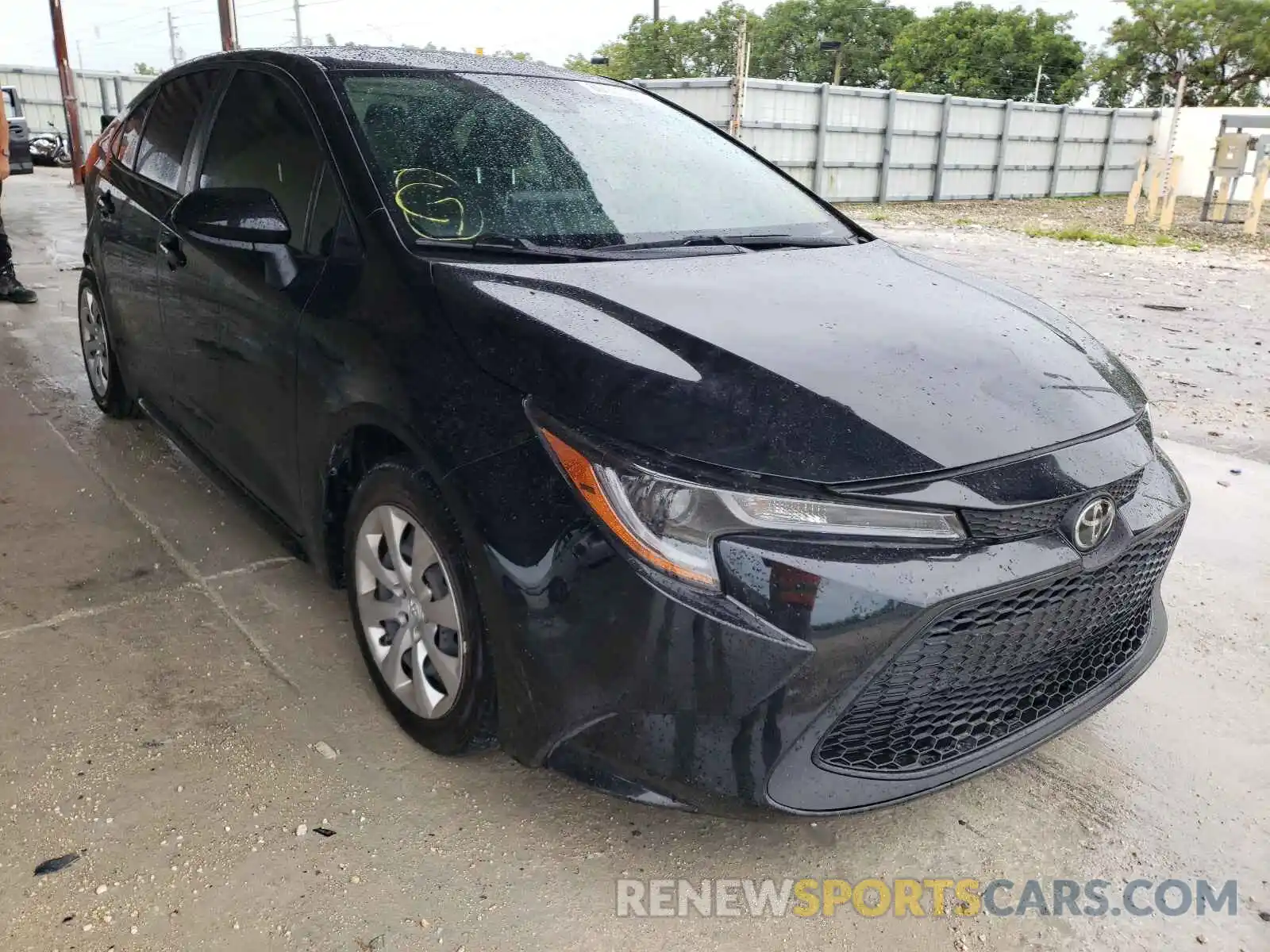 1 Photograph of a damaged car JTDEPRAE0LJ110738 TOYOTA COROLLA 2020