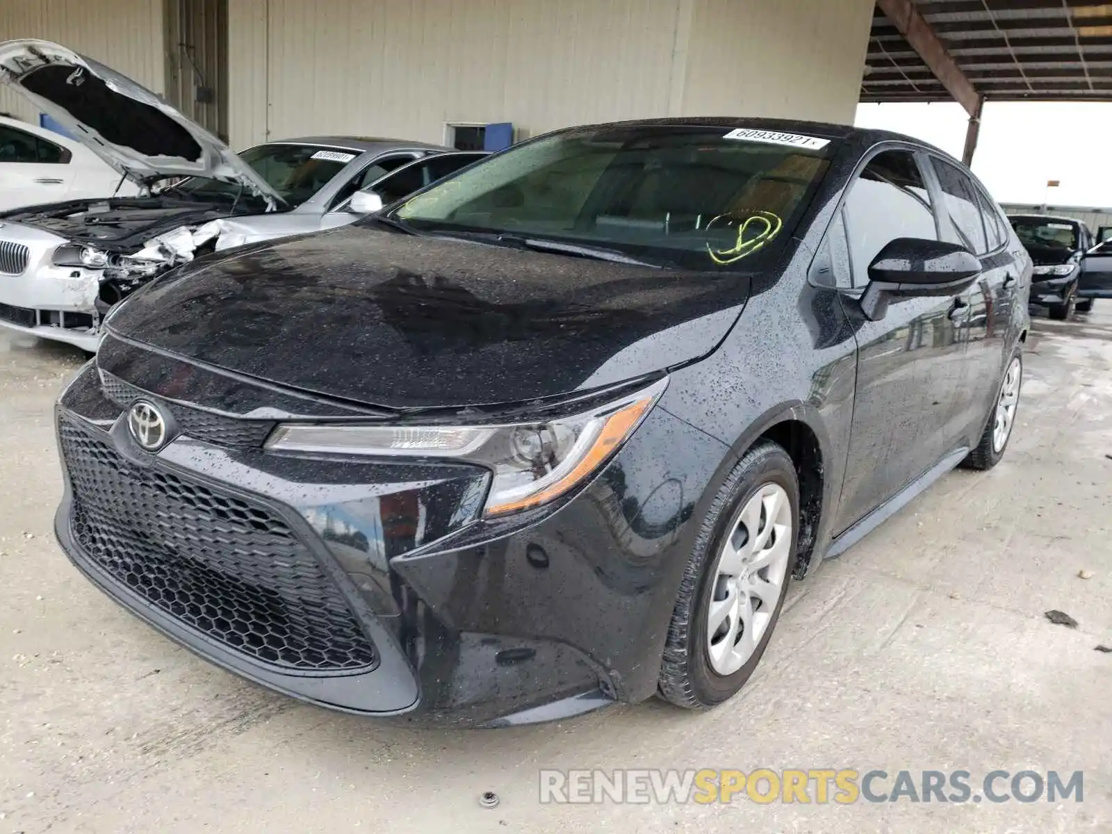 2 Photograph of a damaged car JTDEPRAE0LJ110738 TOYOTA COROLLA 2020