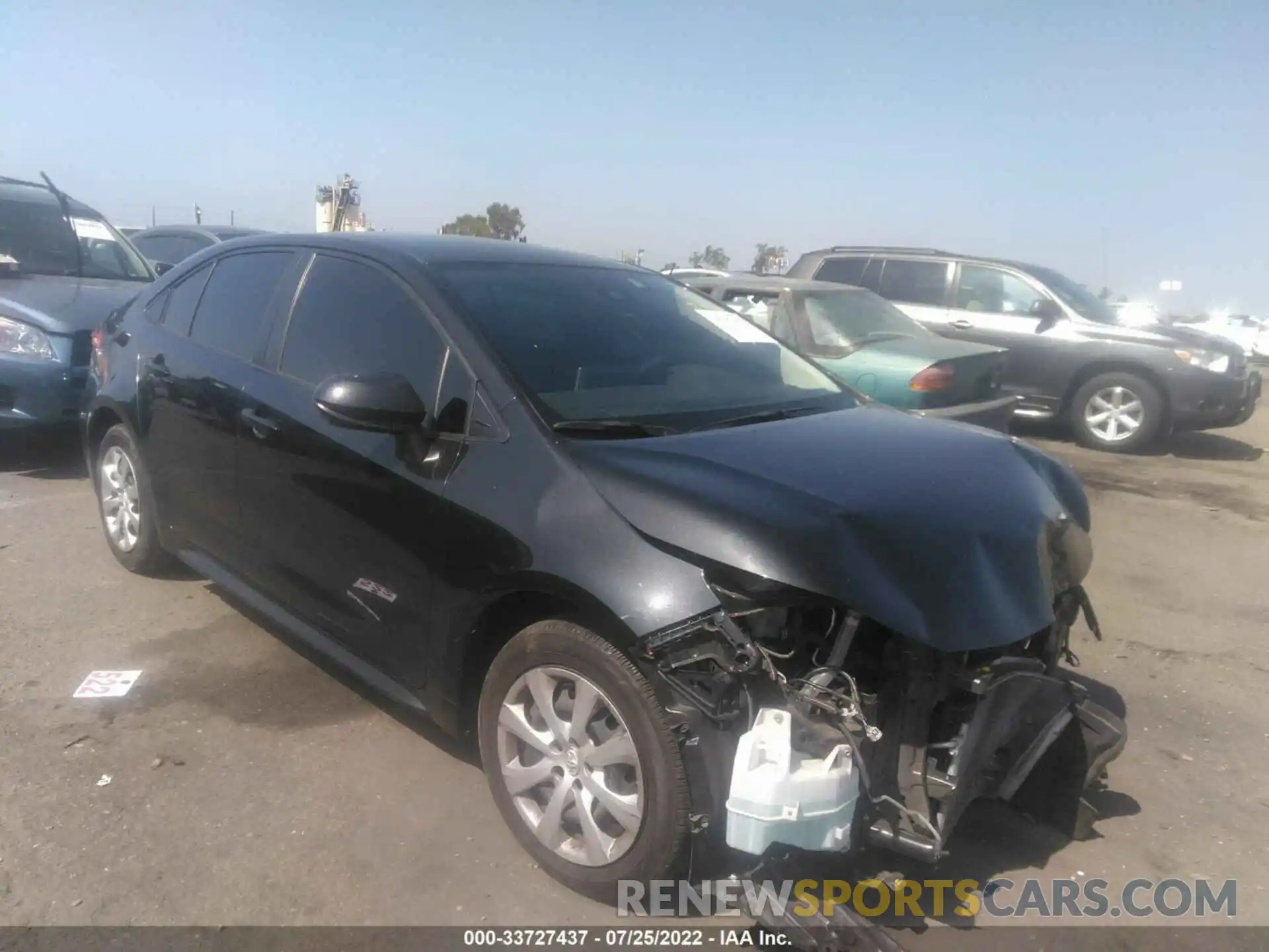 1 Photograph of a damaged car JTDEPRAE0LJ110870 TOYOTA COROLLA 2020