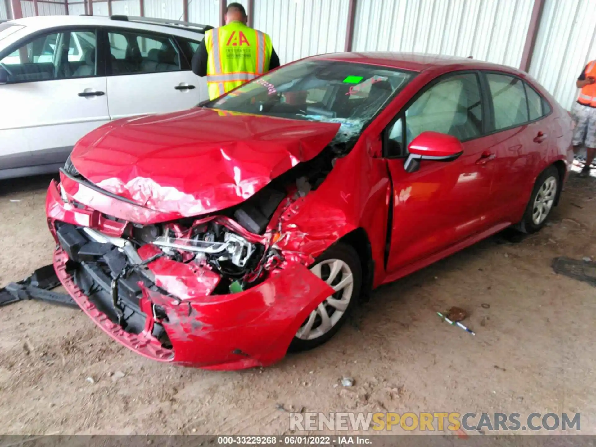 2 Photograph of a damaged car JTDEPRAE0LJ110884 TOYOTA COROLLA 2020