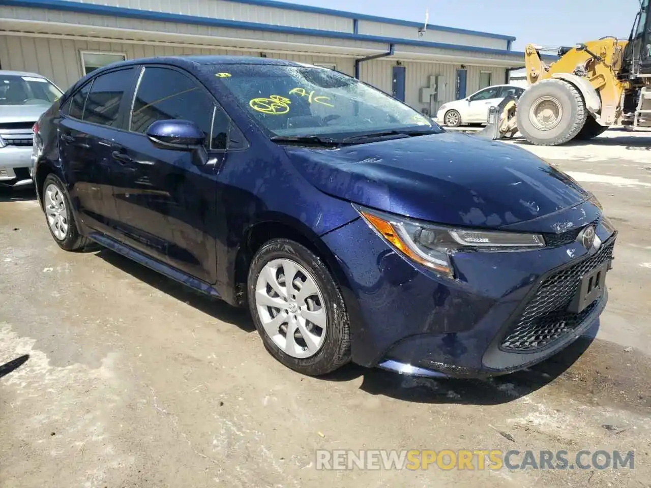 1 Photograph of a damaged car JTDEPRAE0LJ111534 TOYOTA COROLLA 2020