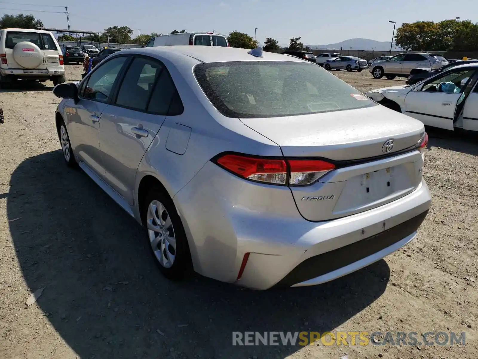 3 Photograph of a damaged car JTDEPRAE0LJ111839 TOYOTA COROLLA 2020