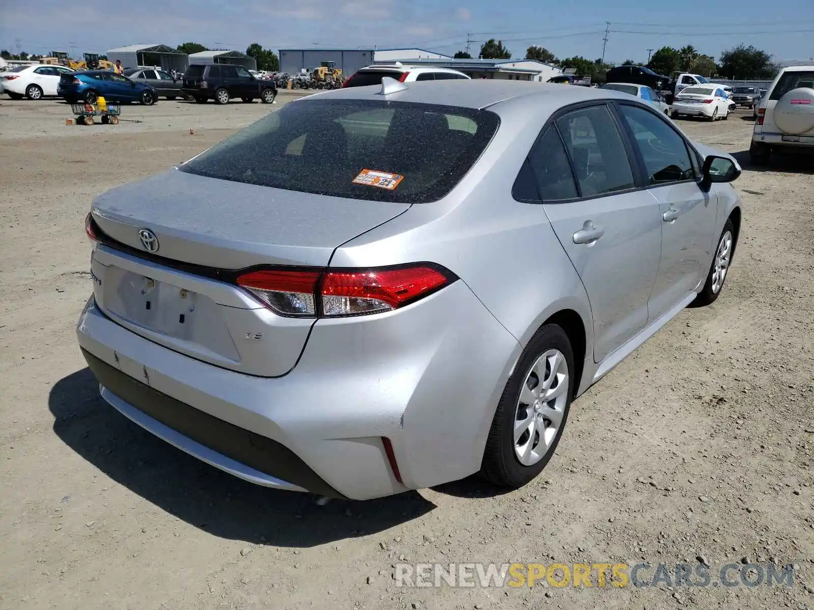 4 Photograph of a damaged car JTDEPRAE0LJ111839 TOYOTA COROLLA 2020