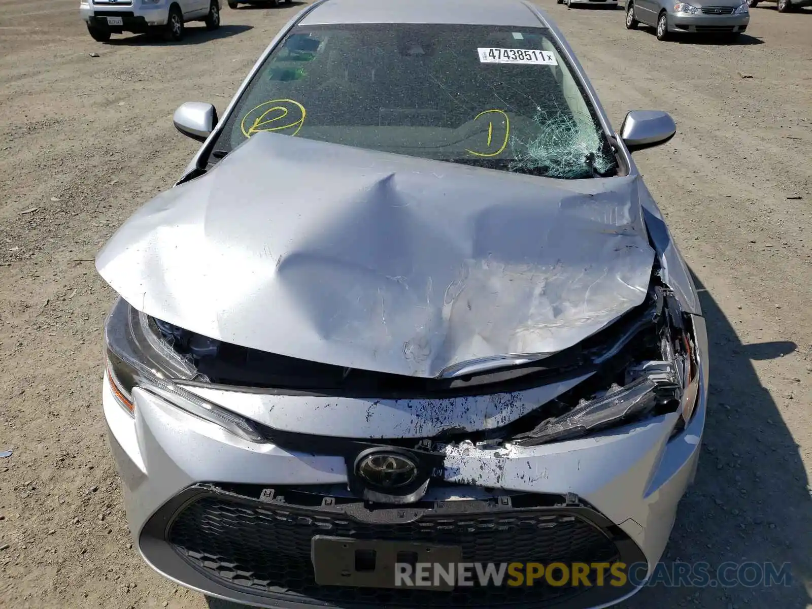 9 Photograph of a damaged car JTDEPRAE0LJ111839 TOYOTA COROLLA 2020