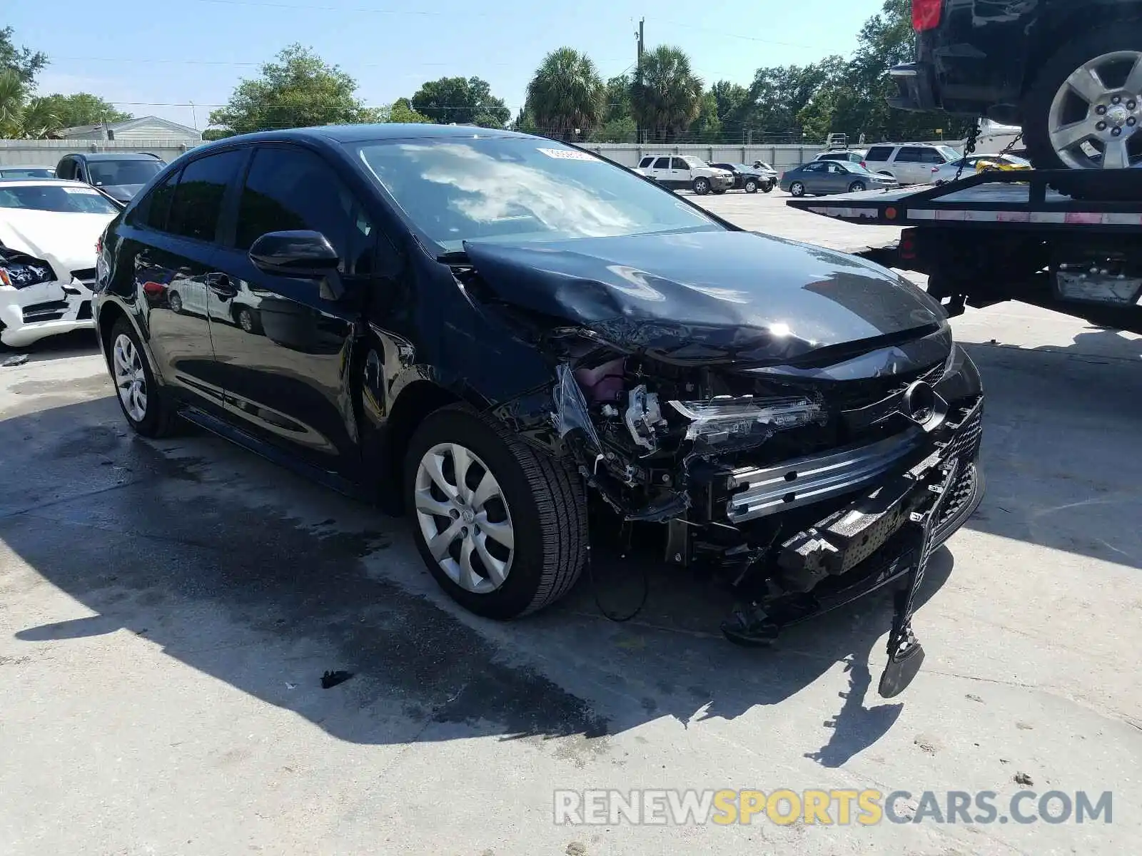 1 Photograph of a damaged car JTDEPRAE0LJ111968 TOYOTA COROLLA 2020