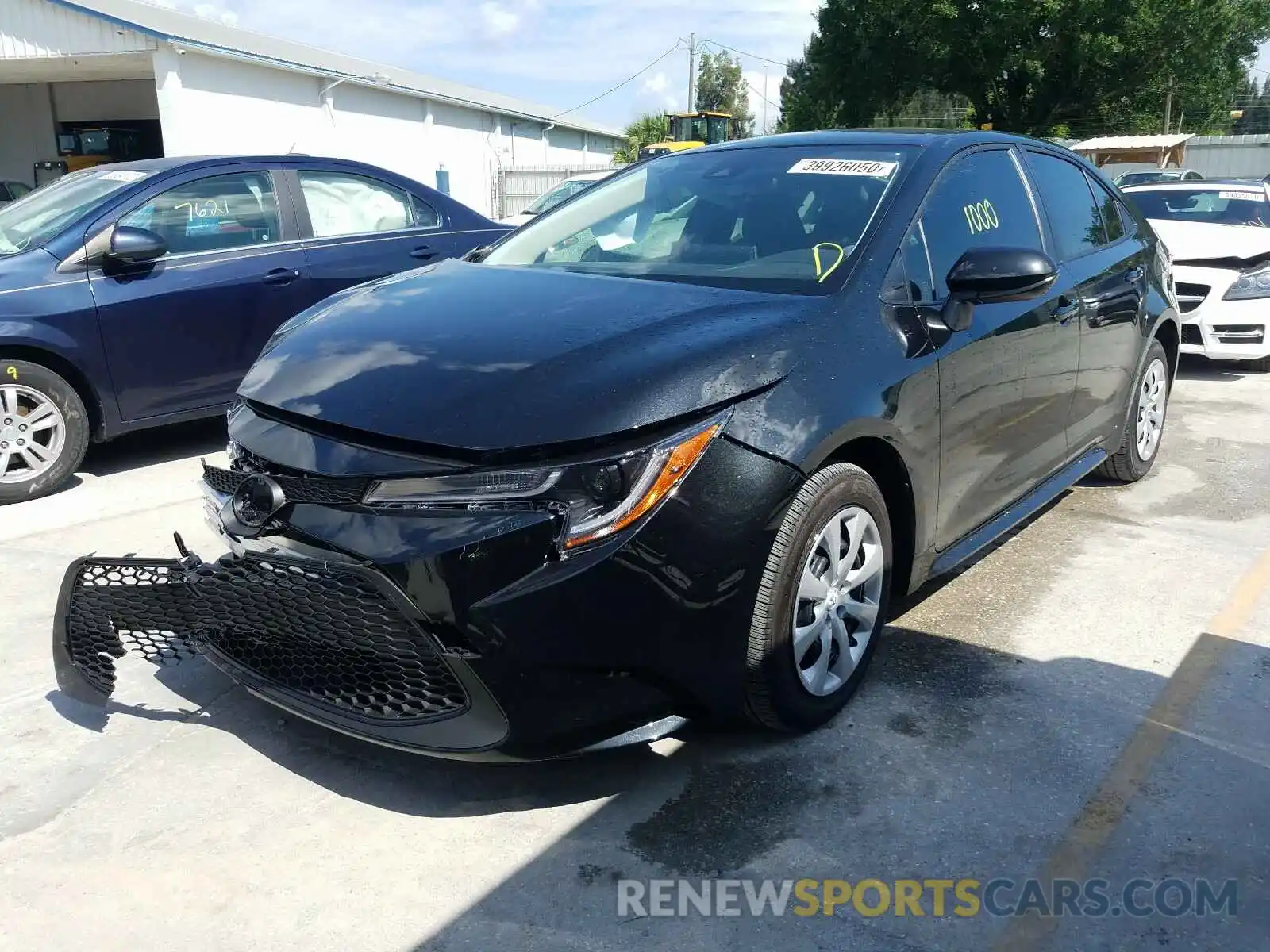 2 Photograph of a damaged car JTDEPRAE0LJ111968 TOYOTA COROLLA 2020