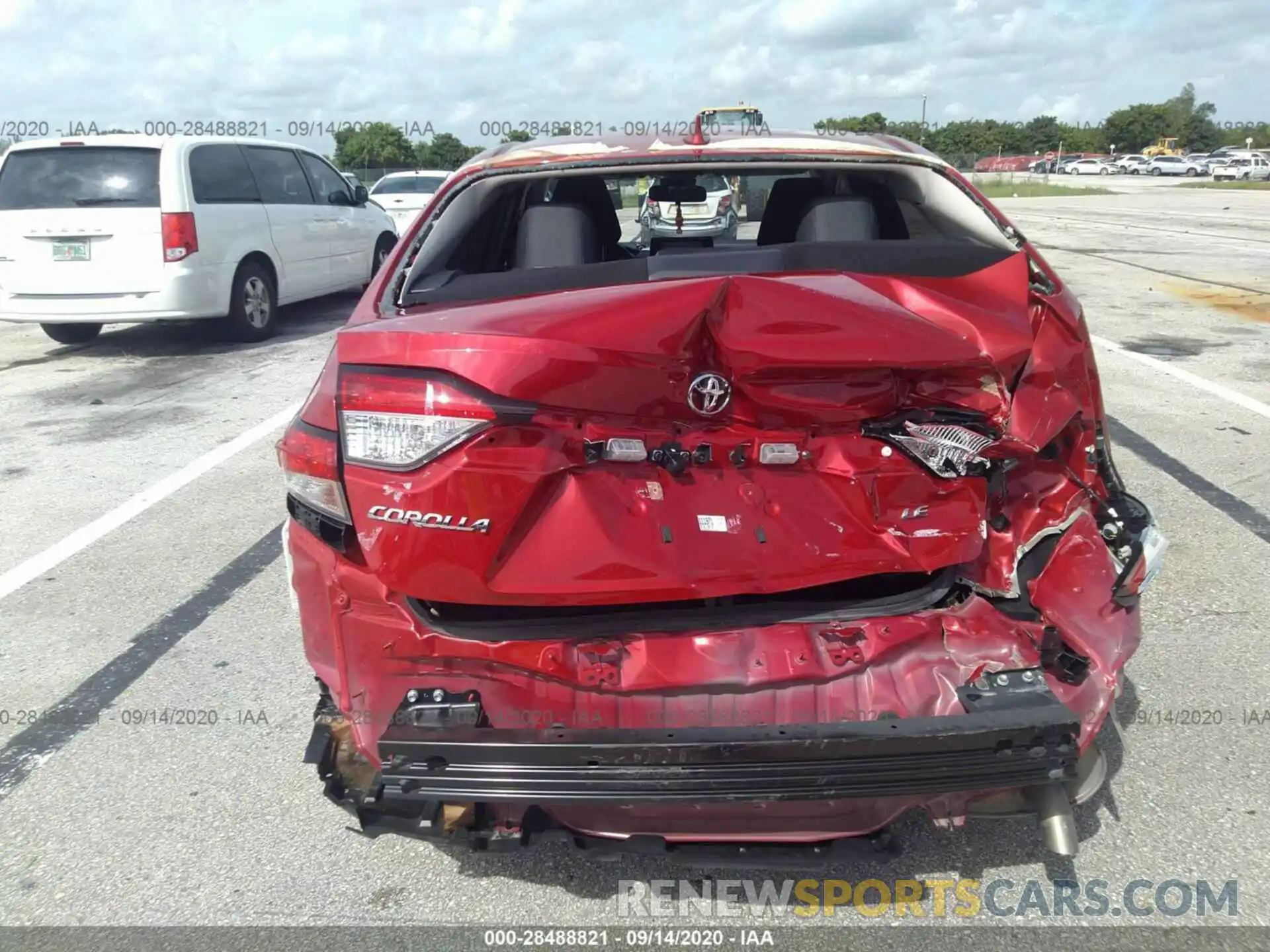 6 Photograph of a damaged car JTDEPRAE0LJ111971 TOYOTA COROLLA 2020