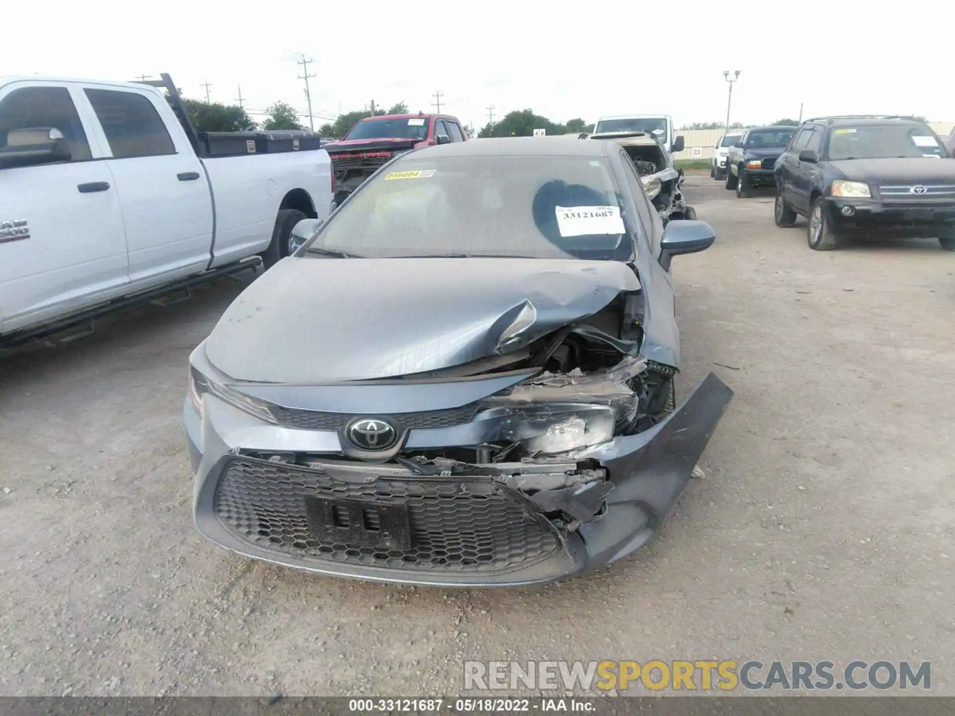 6 Photograph of a damaged car JTDEPRAE0LJ112263 TOYOTA COROLLA 2020