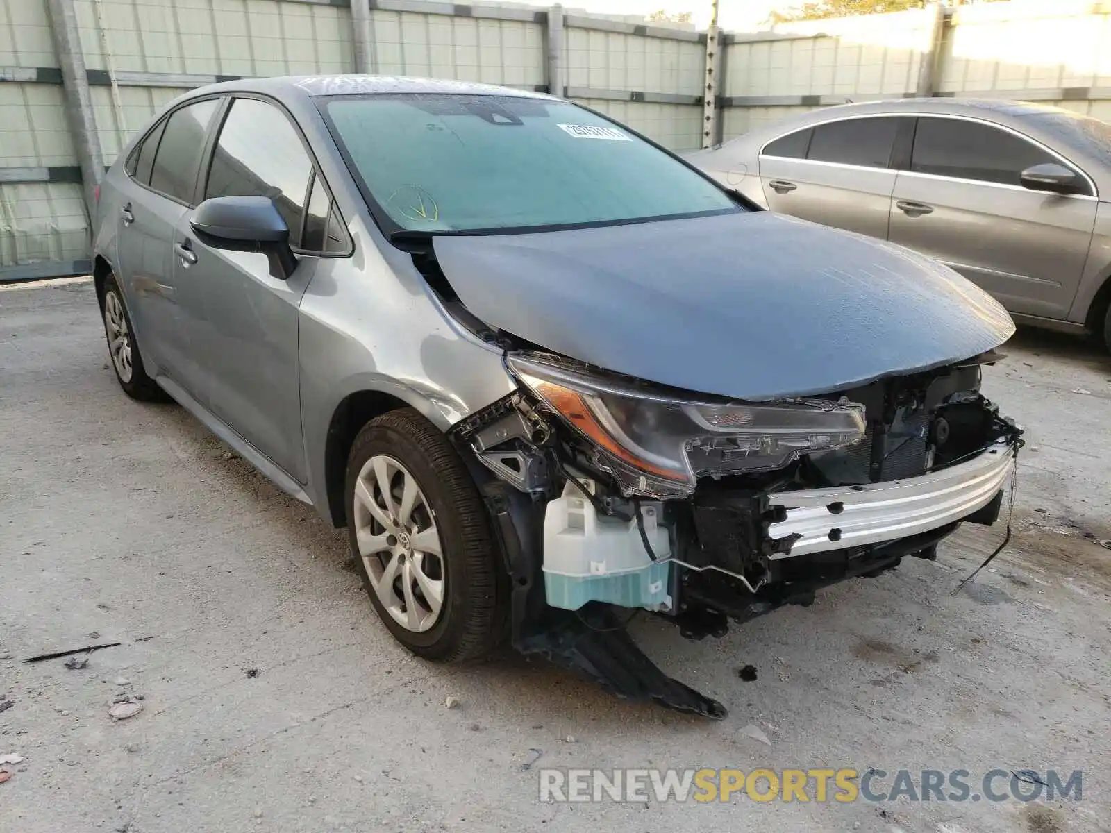 1 Photograph of a damaged car JTDEPRAE0LJ112716 TOYOTA COROLLA 2020