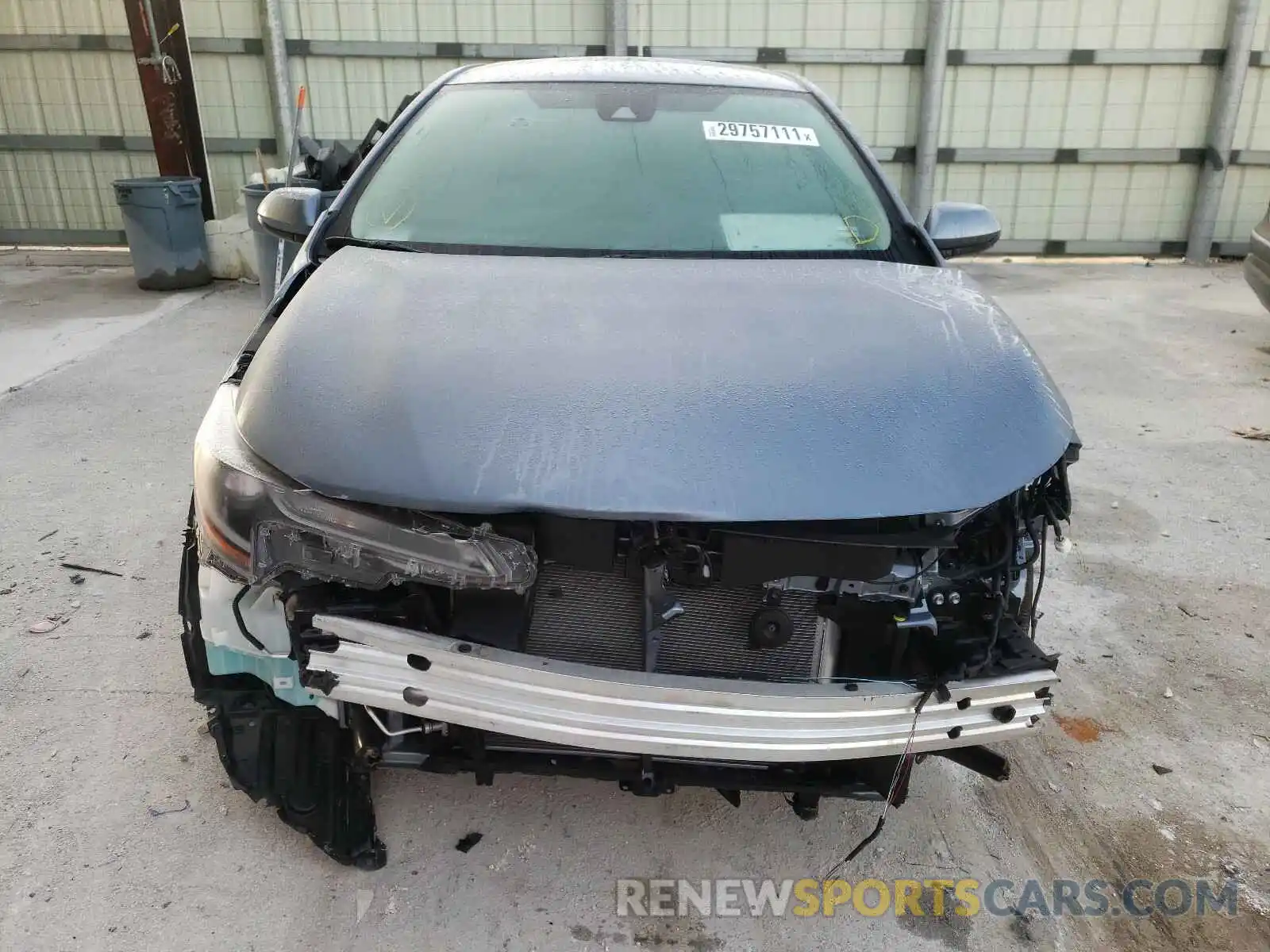 9 Photograph of a damaged car JTDEPRAE0LJ112716 TOYOTA COROLLA 2020