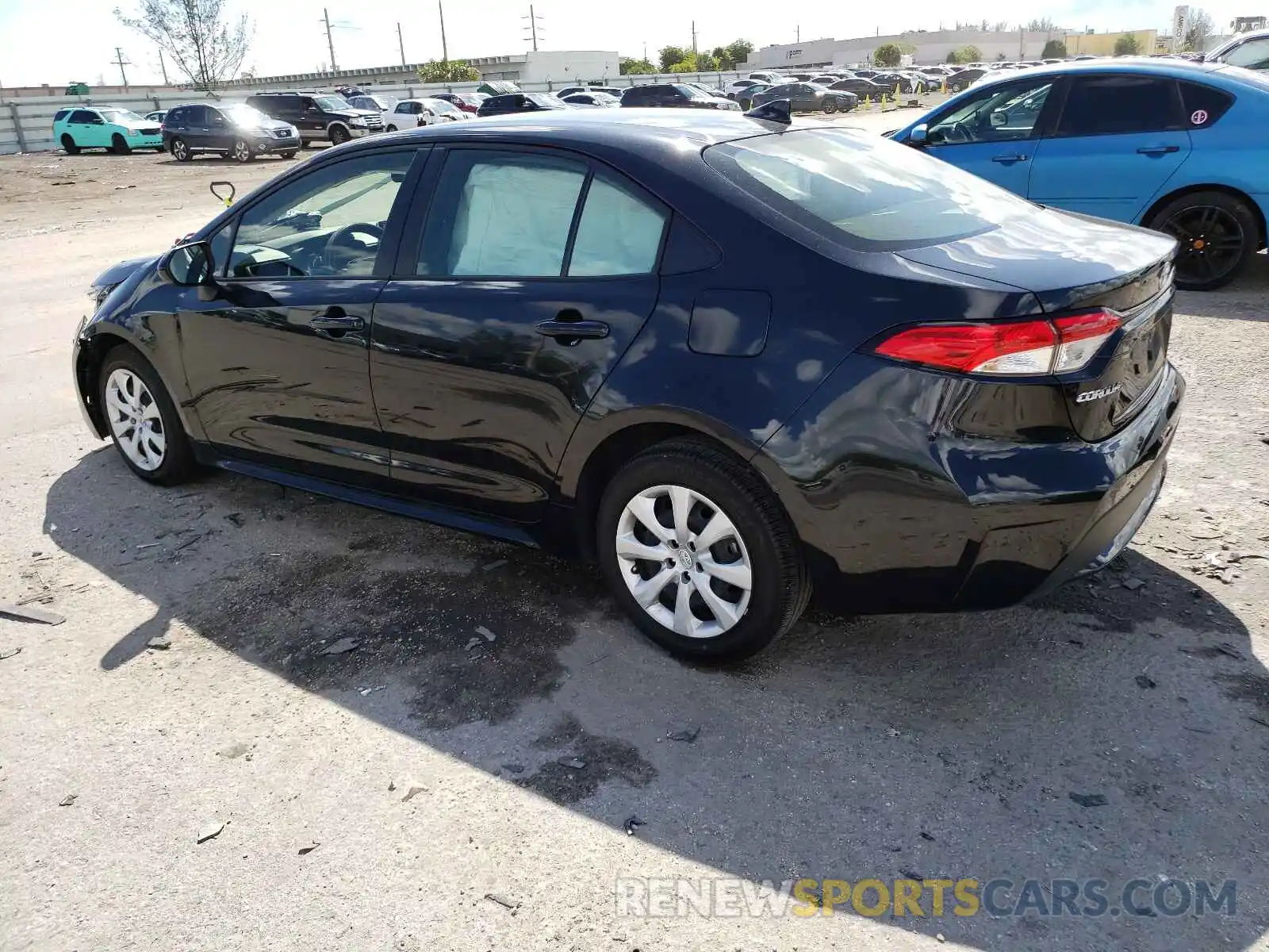 3 Photograph of a damaged car JTDEPRAE0LJ113669 TOYOTA COROLLA 2020