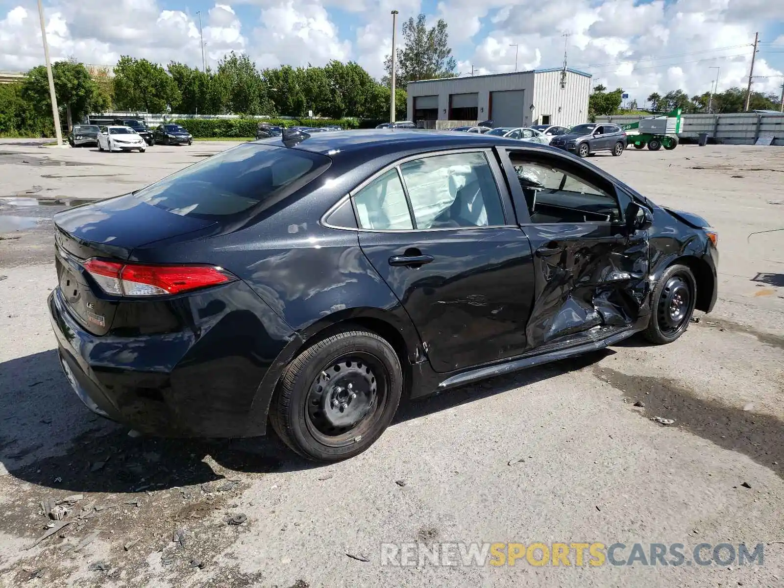 4 Photograph of a damaged car JTDEPRAE0LJ113669 TOYOTA COROLLA 2020