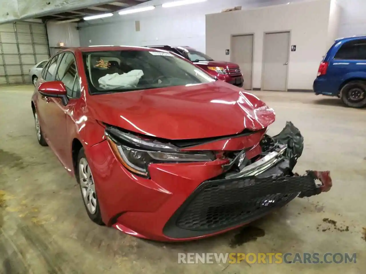 1 Photograph of a damaged car JTDEPRAE0LJ114627 TOYOTA COROLLA 2020