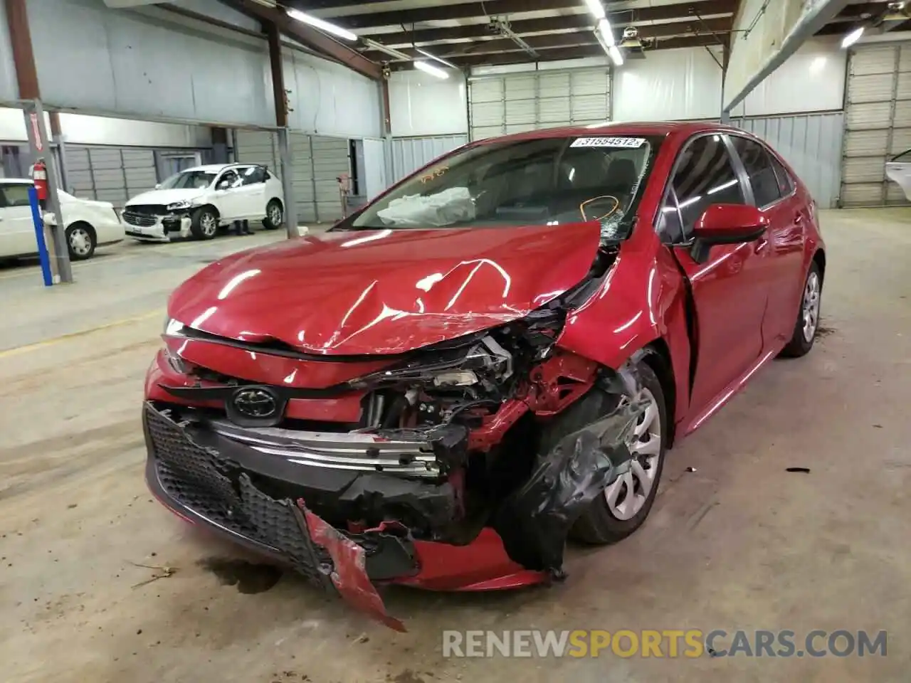 2 Photograph of a damaged car JTDEPRAE0LJ114627 TOYOTA COROLLA 2020