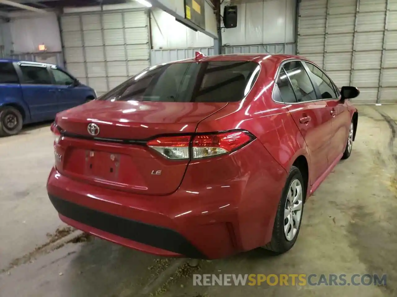 4 Photograph of a damaged car JTDEPRAE0LJ114627 TOYOTA COROLLA 2020