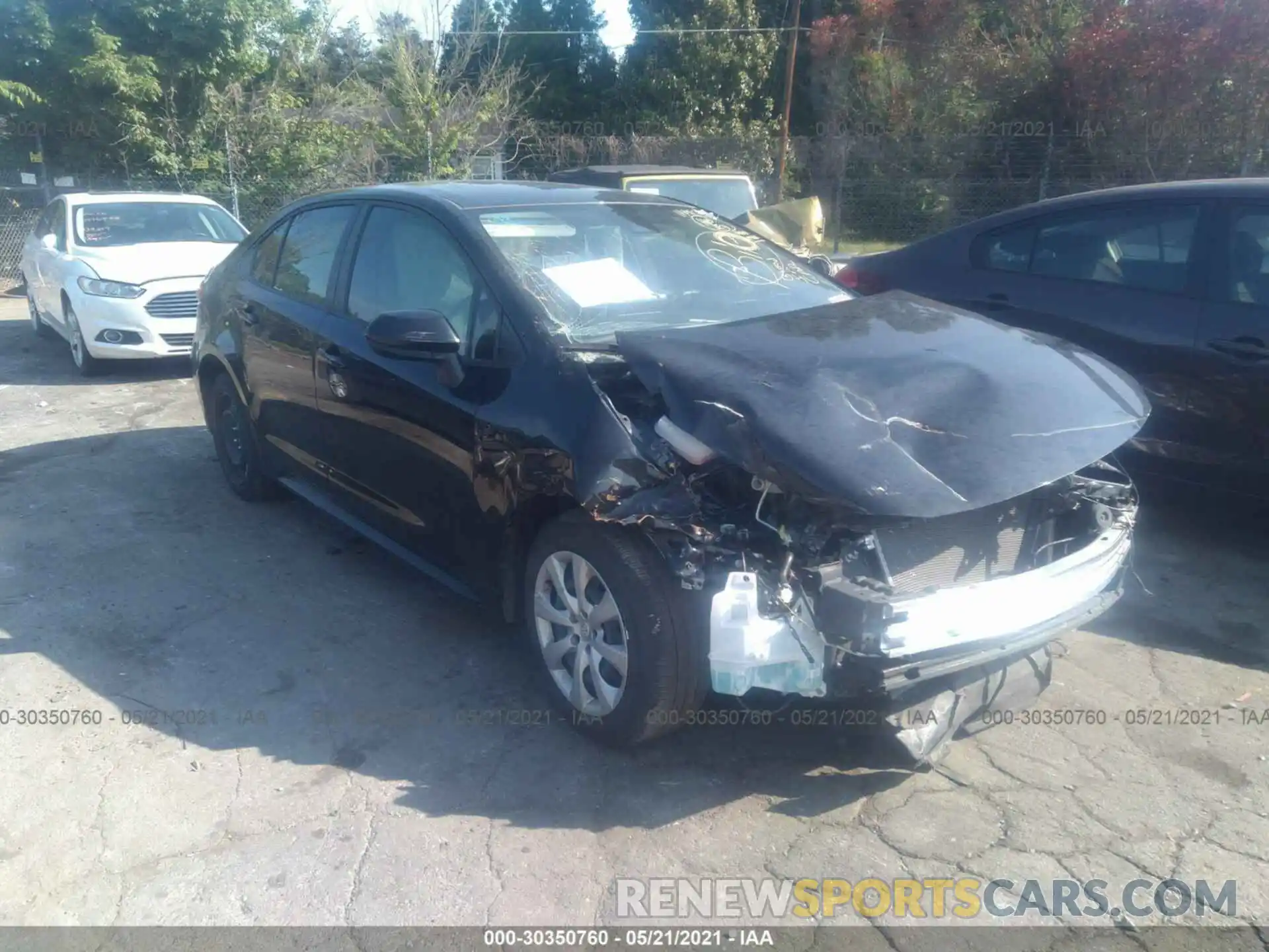 1 Photograph of a damaged car JTDEPRAE0LJ114983 TOYOTA COROLLA 2020