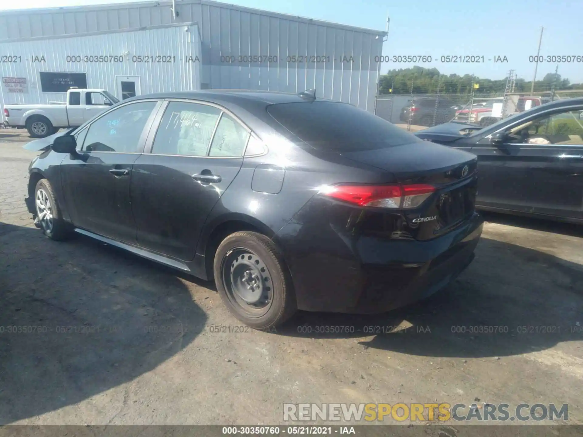 3 Photograph of a damaged car JTDEPRAE0LJ114983 TOYOTA COROLLA 2020