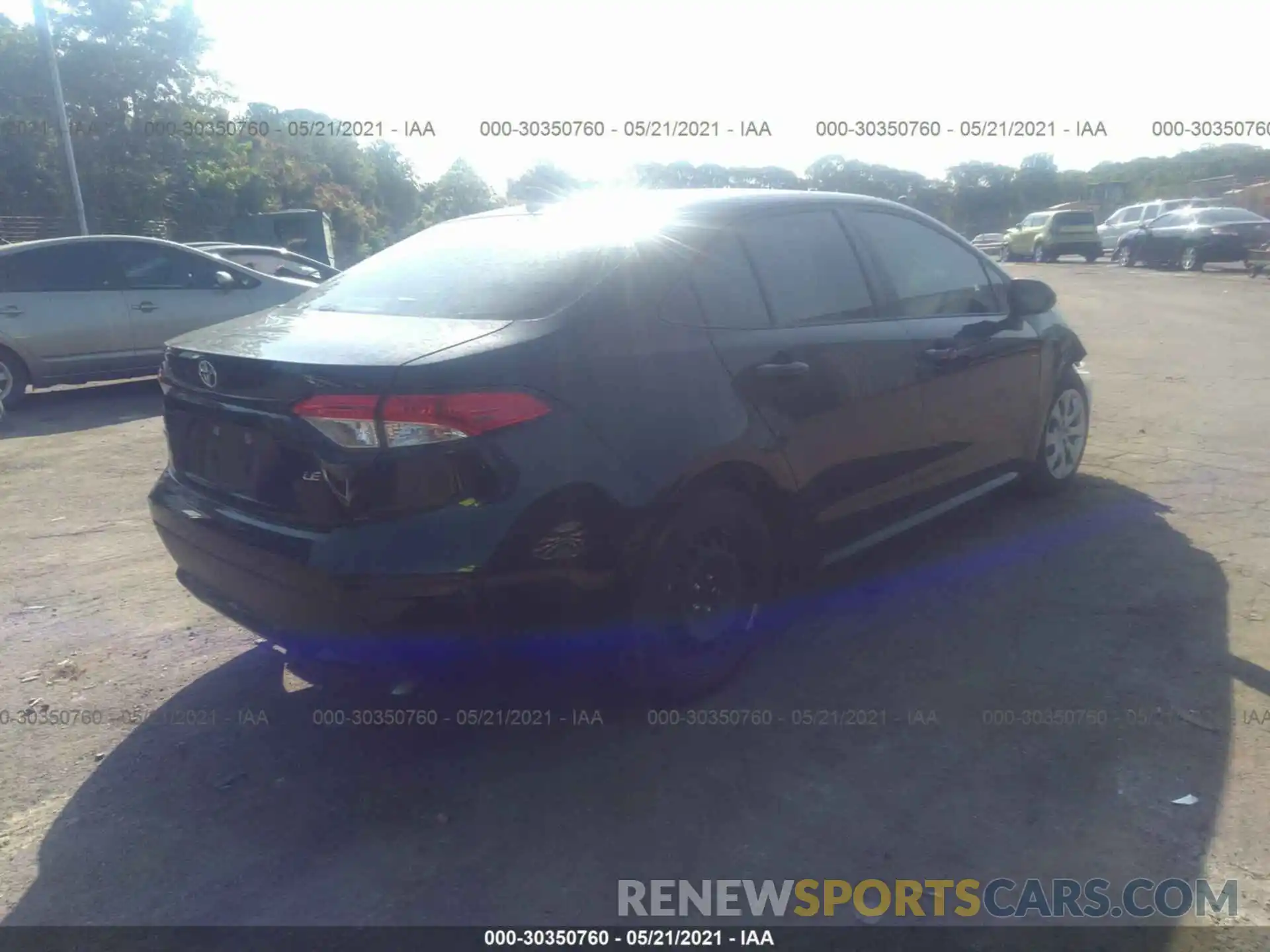 4 Photograph of a damaged car JTDEPRAE0LJ114983 TOYOTA COROLLA 2020