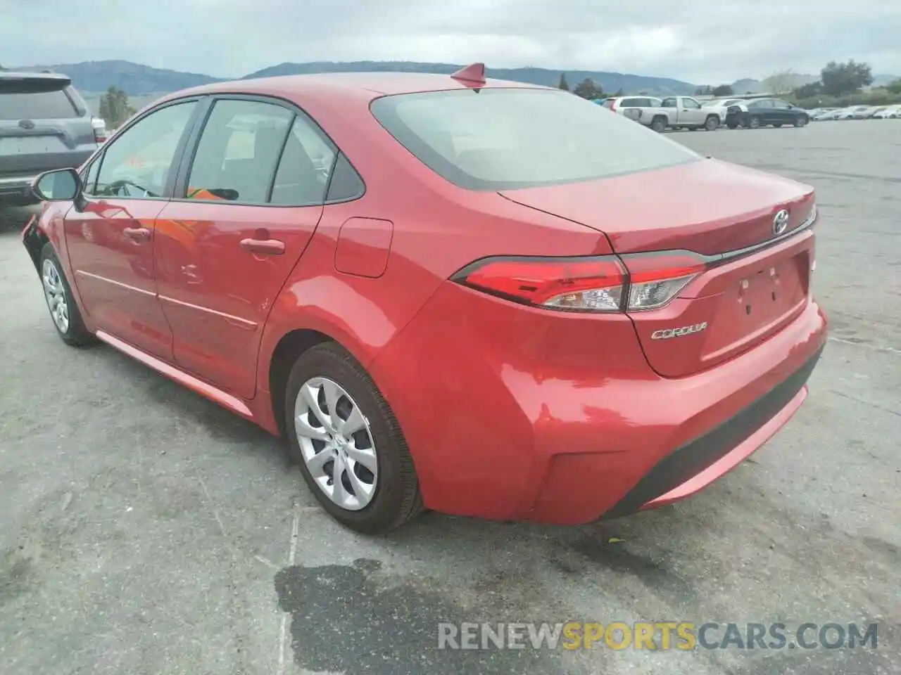 3 Photograph of a damaged car JTDEPRAE0LJ115065 TOYOTA COROLLA 2020