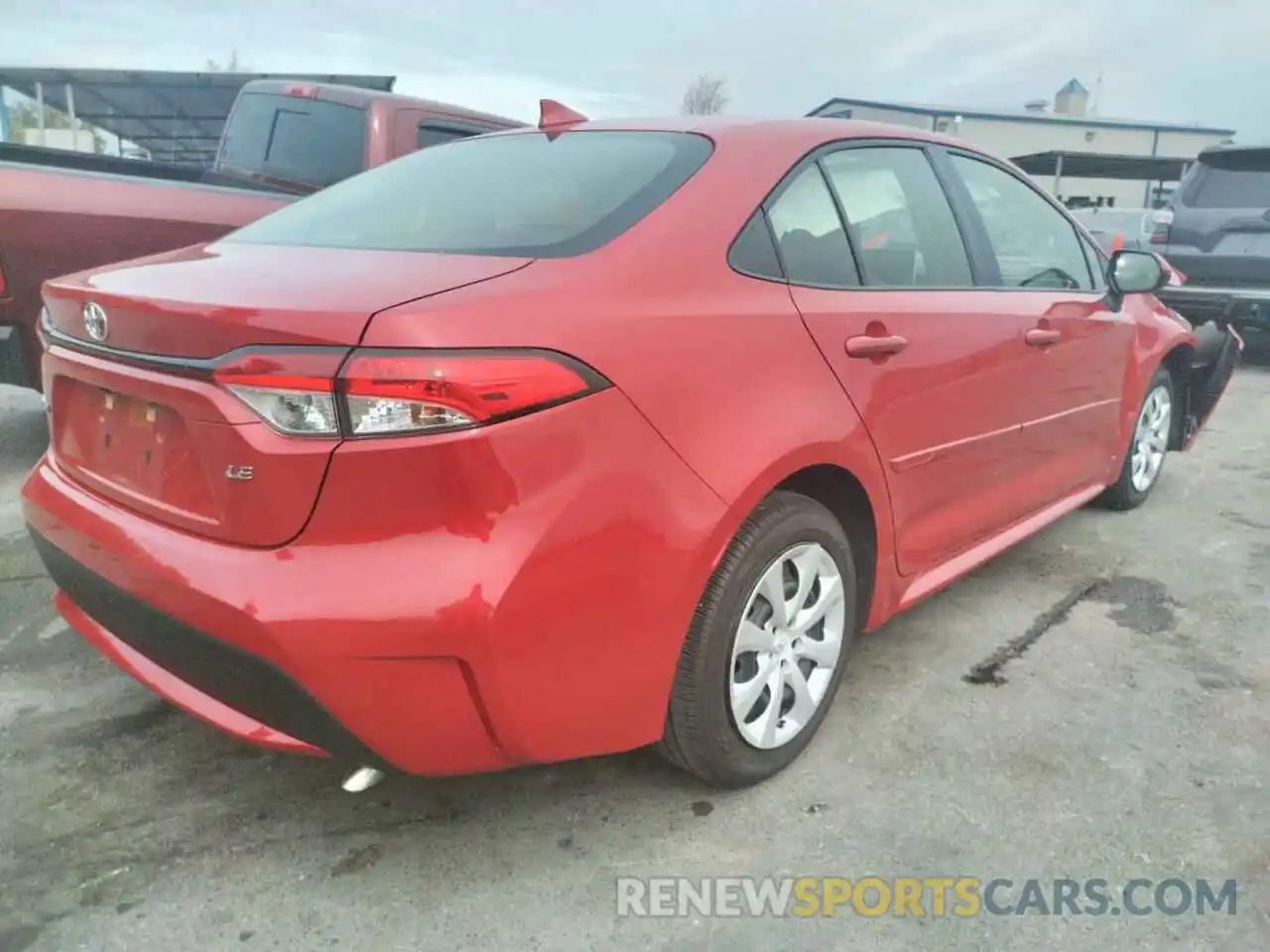 4 Photograph of a damaged car JTDEPRAE0LJ115065 TOYOTA COROLLA 2020