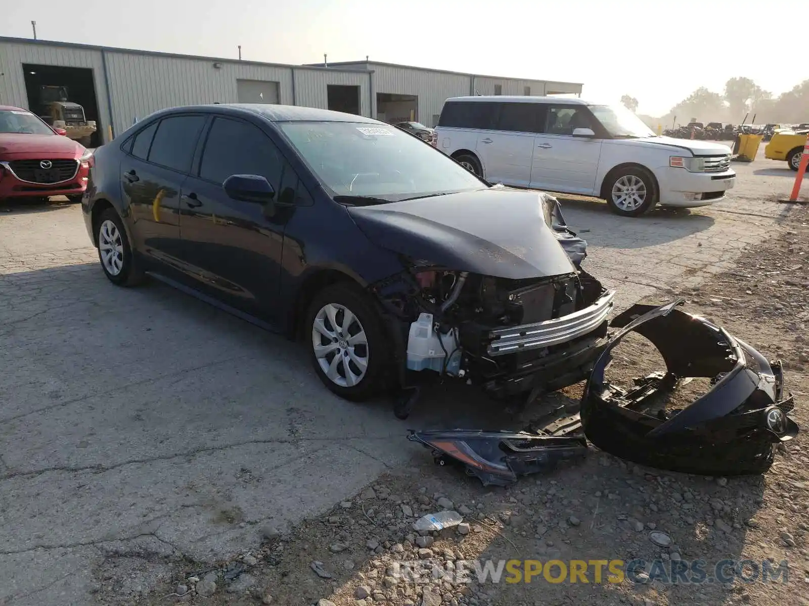 1 Photograph of a damaged car JTDEPRAE0LJ115227 TOYOTA COROLLA 2020