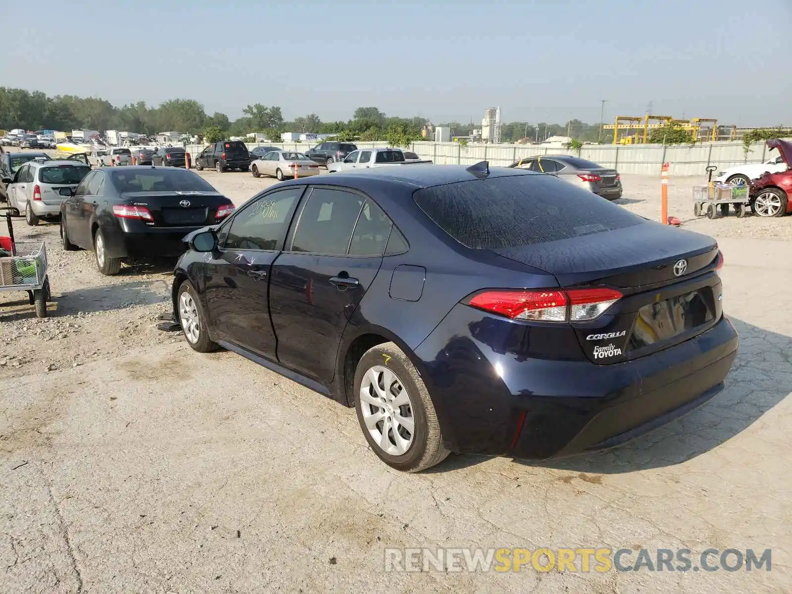 3 Photograph of a damaged car JTDEPRAE0LJ115227 TOYOTA COROLLA 2020