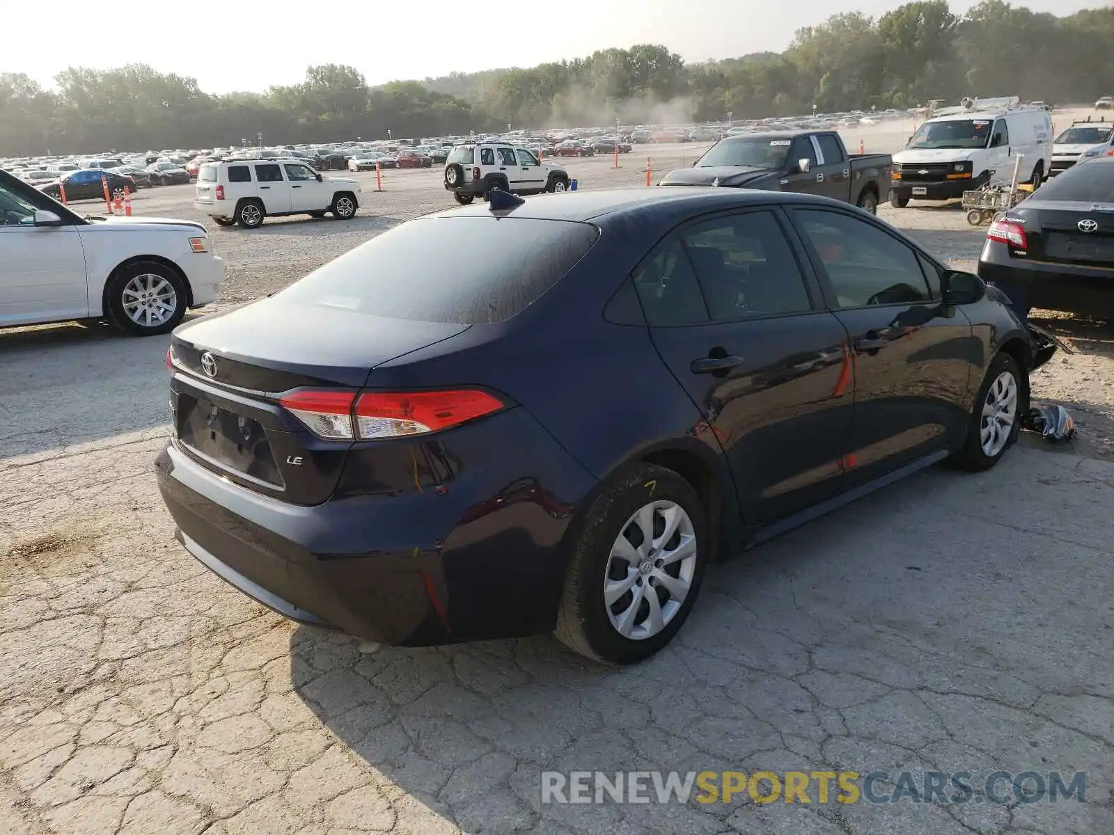 4 Photograph of a damaged car JTDEPRAE0LJ115227 TOYOTA COROLLA 2020