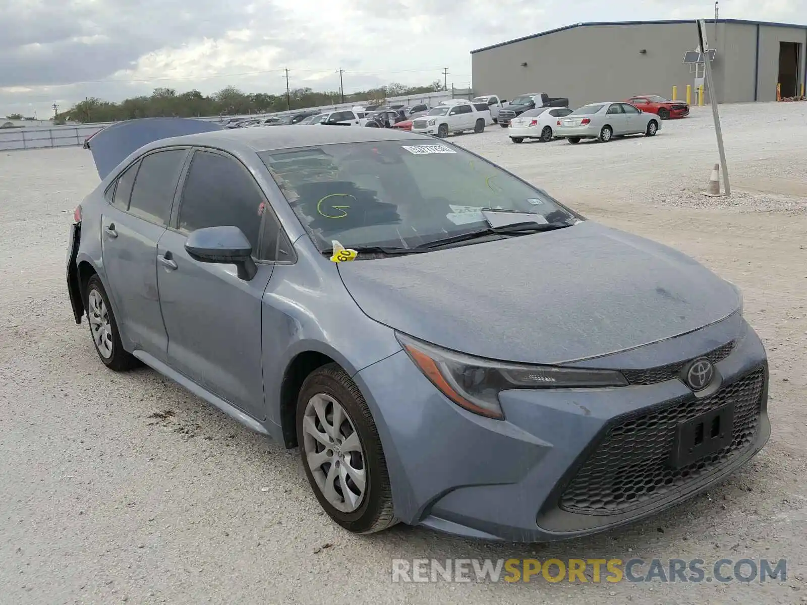 1 Photograph of a damaged car JTDEPRAE0LJ115583 TOYOTA COROLLA 2020