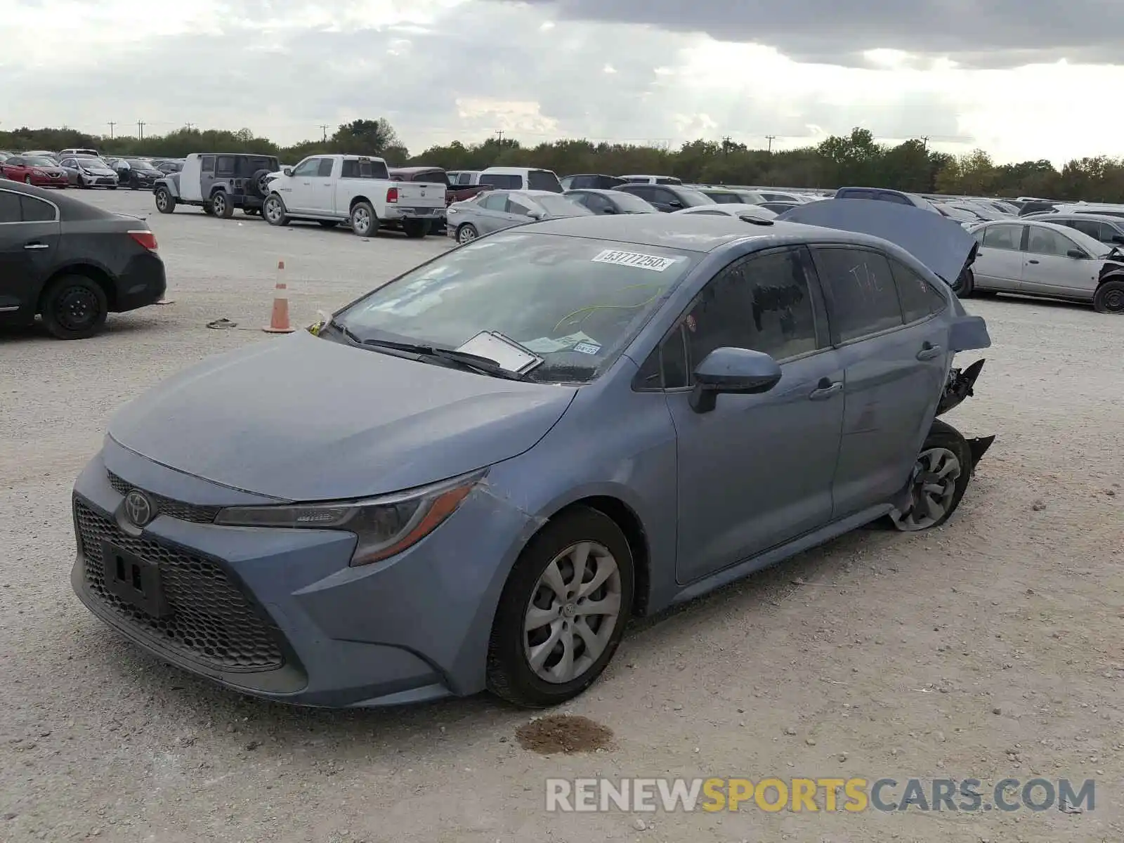 2 Photograph of a damaged car JTDEPRAE0LJ115583 TOYOTA COROLLA 2020