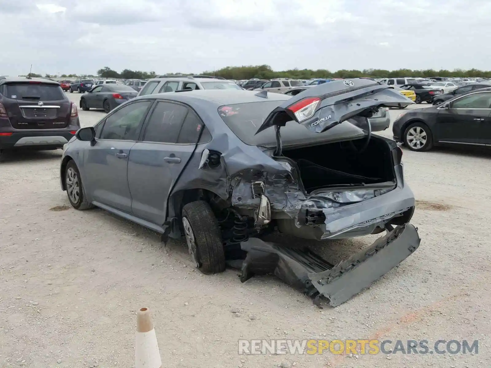 3 Photograph of a damaged car JTDEPRAE0LJ115583 TOYOTA COROLLA 2020