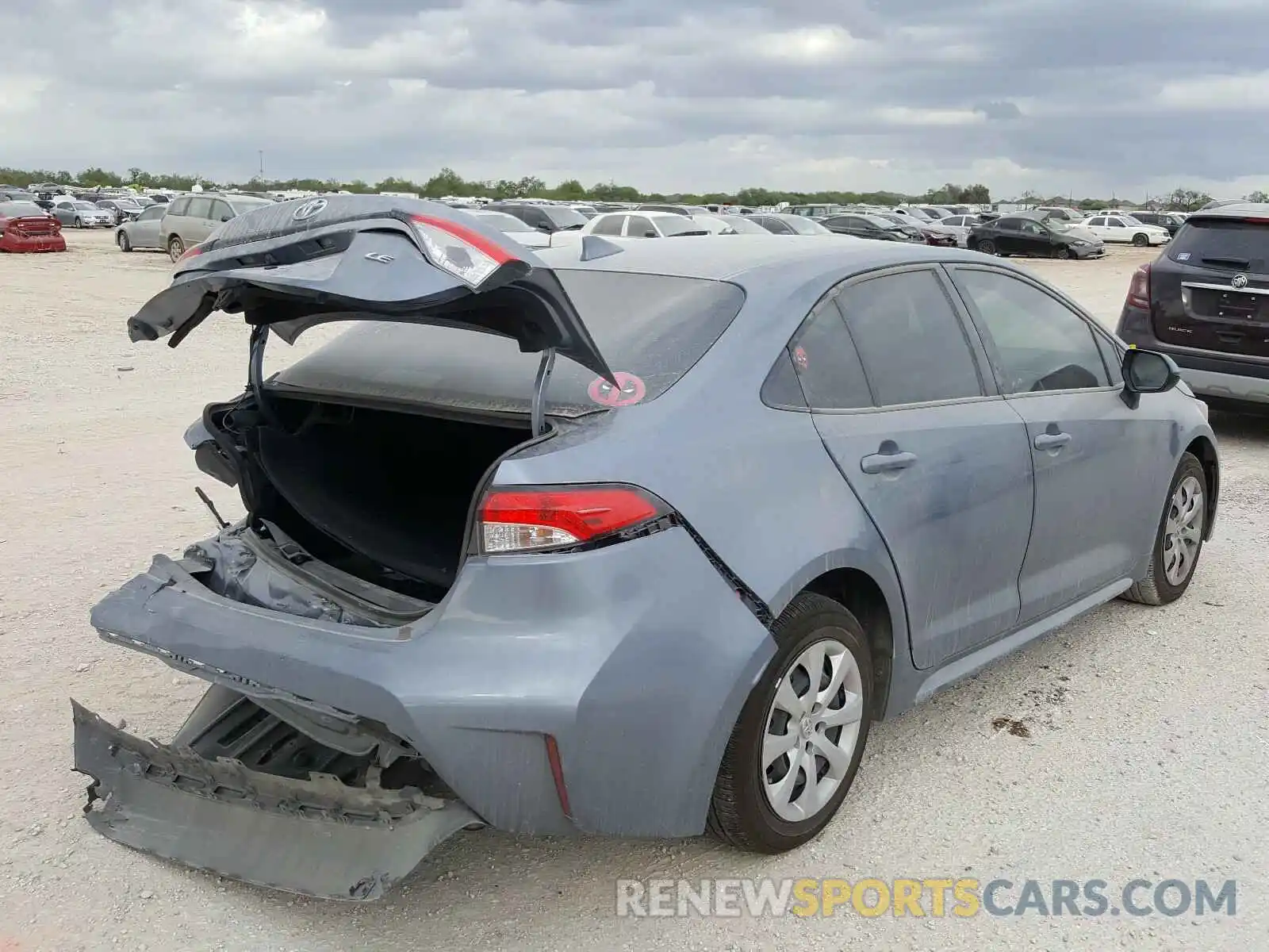 4 Photograph of a damaged car JTDEPRAE0LJ115583 TOYOTA COROLLA 2020