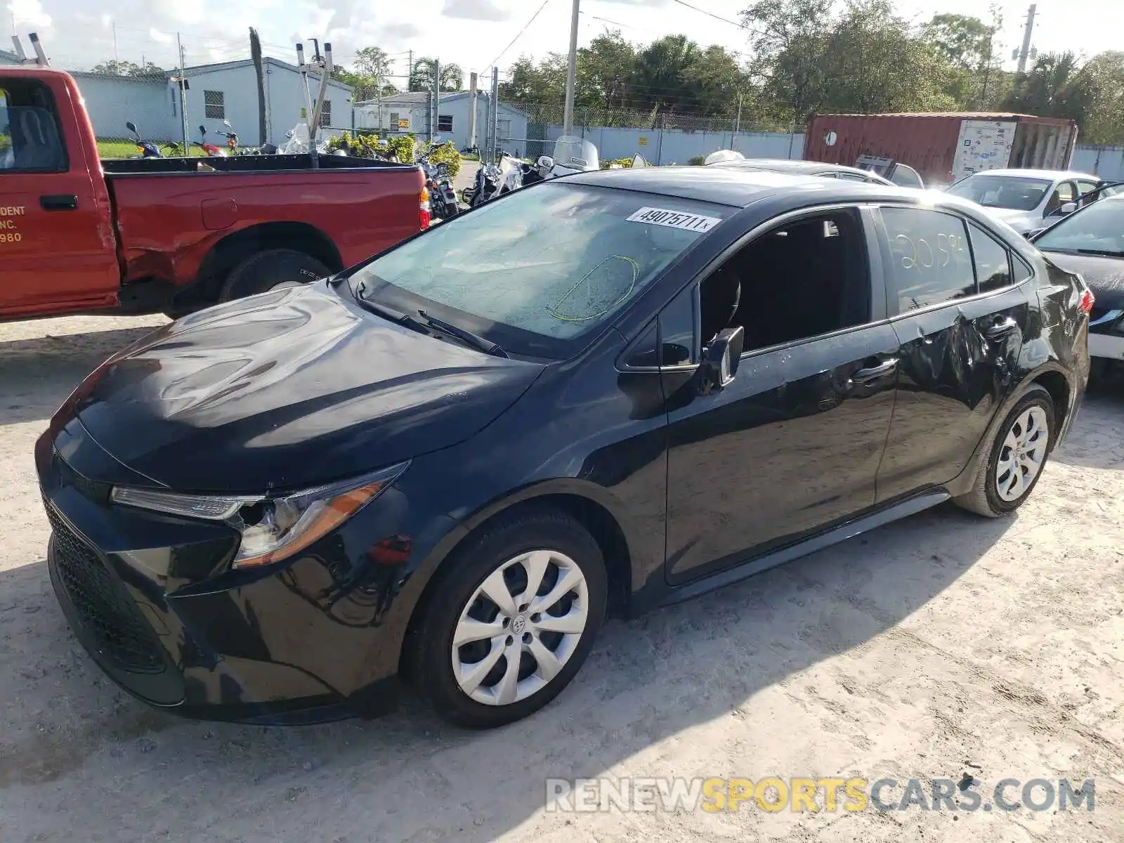 2 Photograph of a damaged car JTDEPRAE0LJ116457 TOYOTA COROLLA 2020