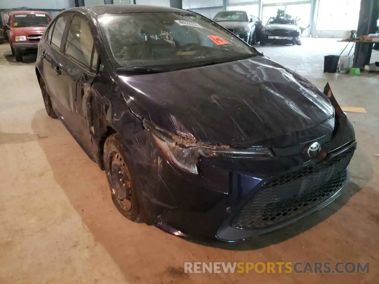 1 Photograph of a damaged car JTDEPRAE0LJ116944 TOYOTA COROLLA 2020