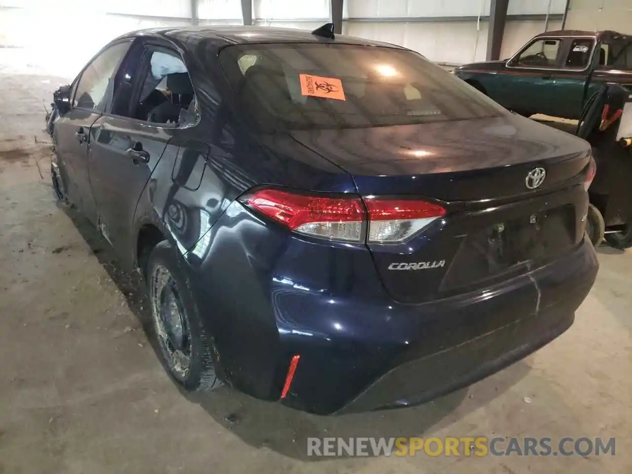 3 Photograph of a damaged car JTDEPRAE0LJ116944 TOYOTA COROLLA 2020