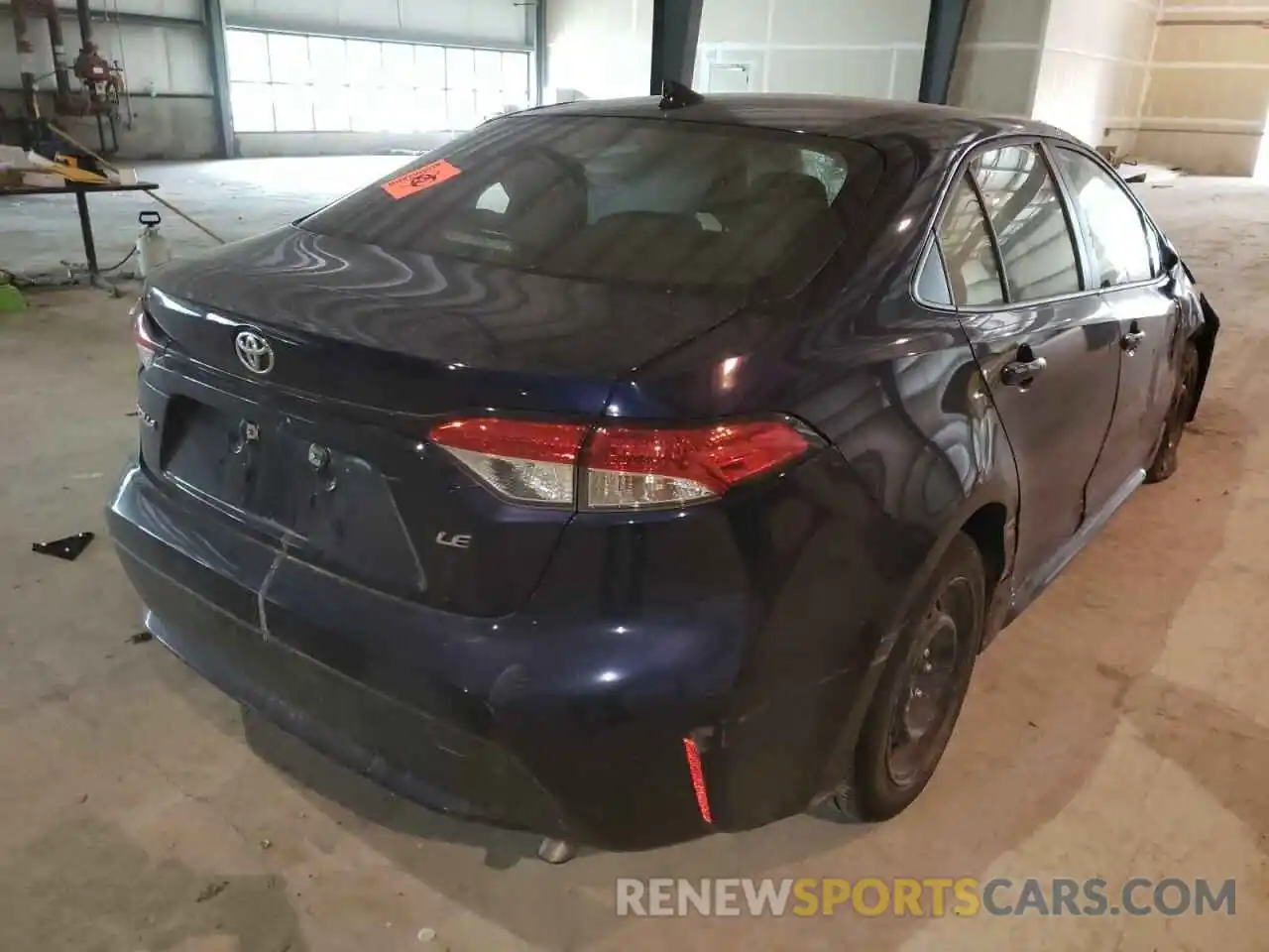 4 Photograph of a damaged car JTDEPRAE0LJ116944 TOYOTA COROLLA 2020