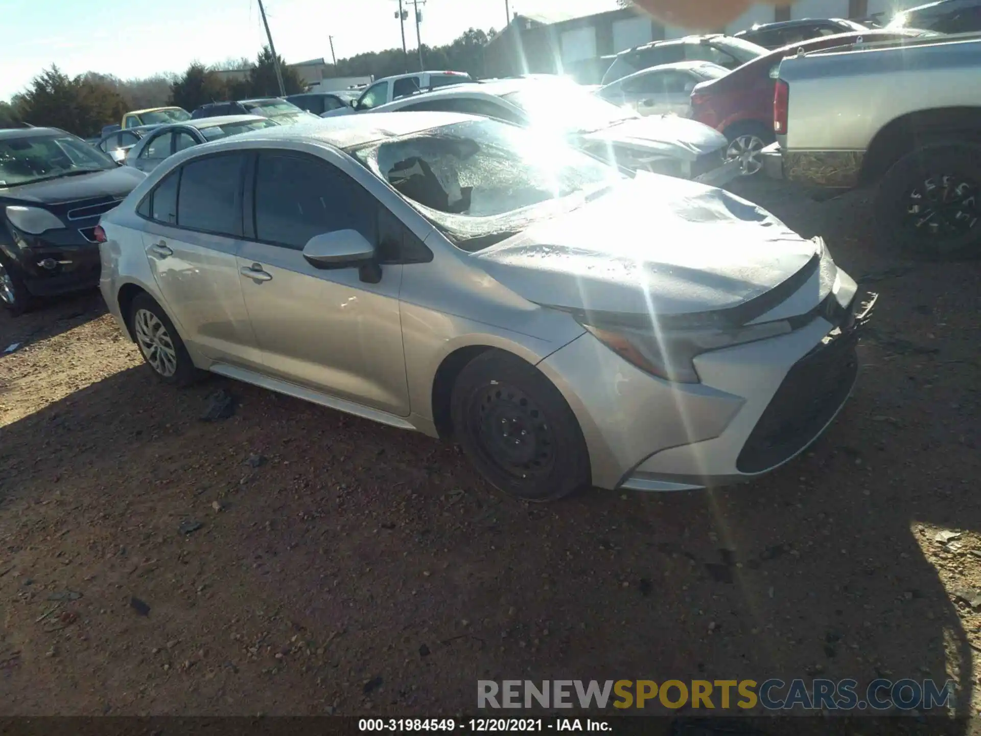 1 Photograph of a damaged car JTDEPRAE0LJ117026 TOYOTA COROLLA 2020