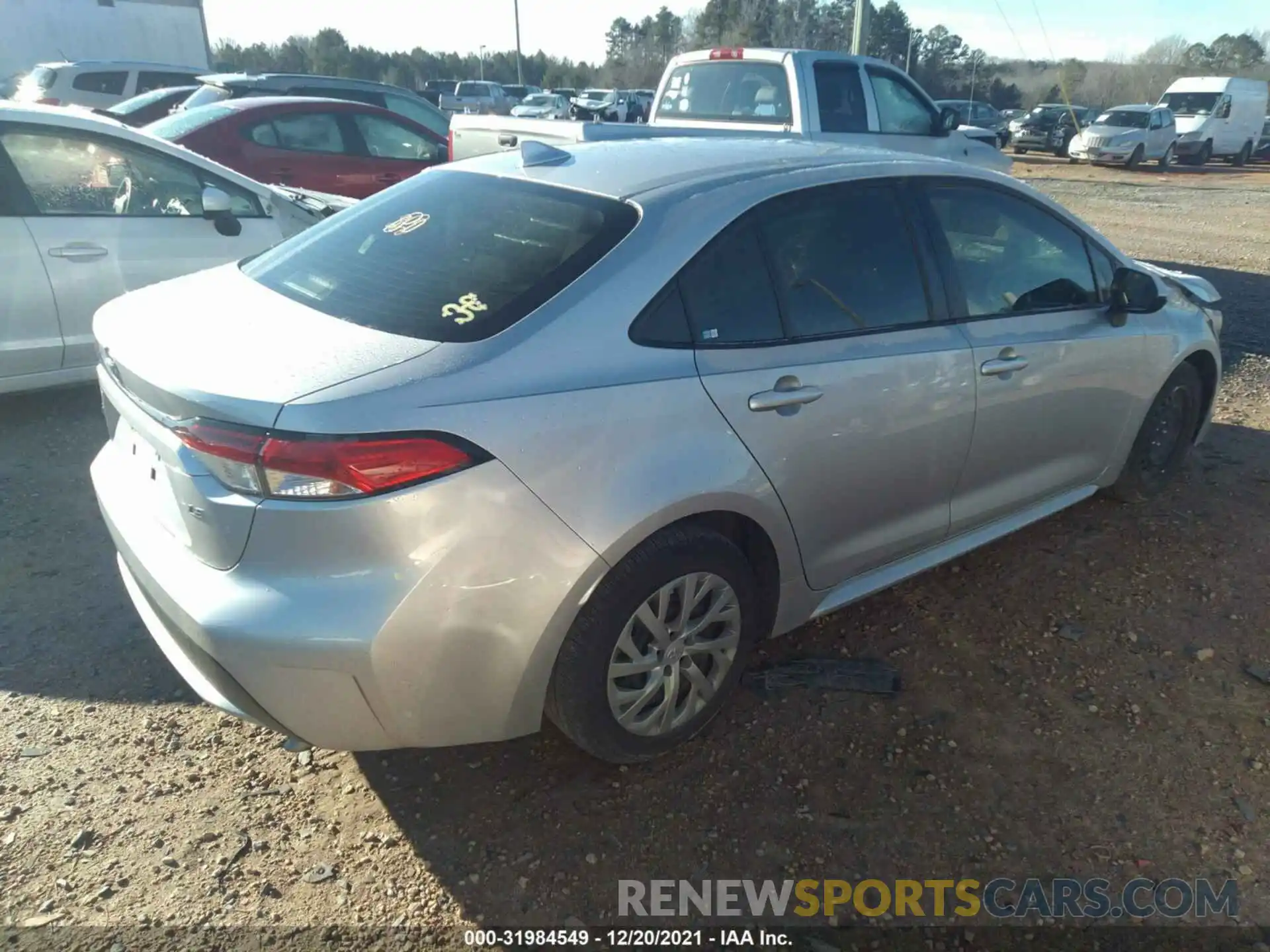 4 Photograph of a damaged car JTDEPRAE0LJ117026 TOYOTA COROLLA 2020