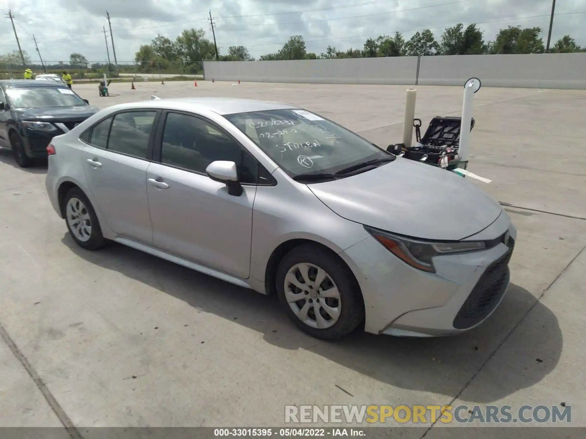 1 Photograph of a damaged car JTDEPRAE1LJ001785 TOYOTA COROLLA 2020