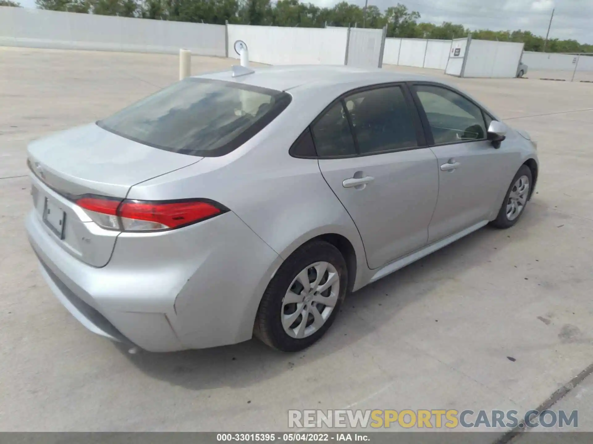 4 Photograph of a damaged car JTDEPRAE1LJ001785 TOYOTA COROLLA 2020